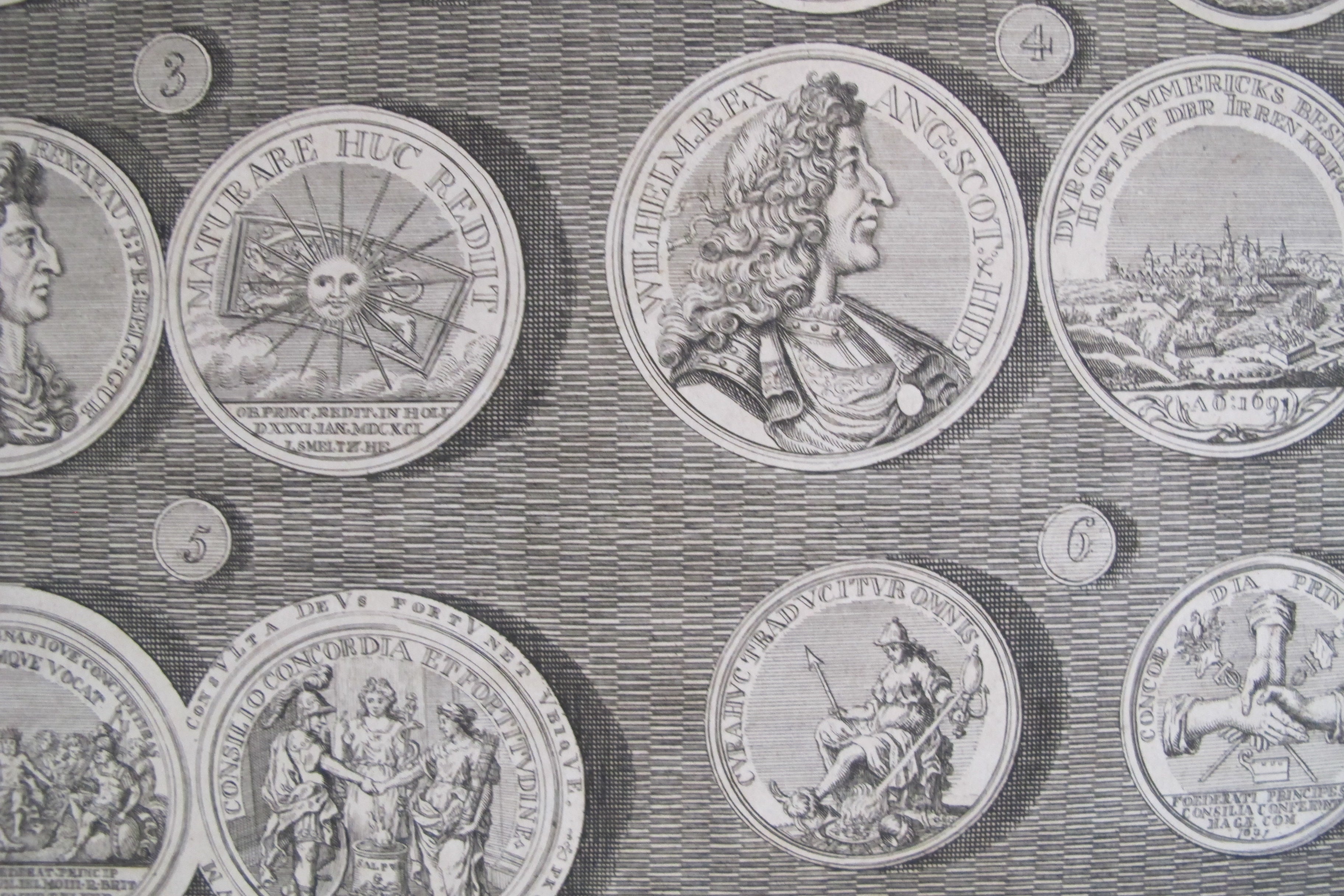 1745 British Regal Medals Set of Queen Mary & King William III - 2 Piece Matted Collection | Perfect for Coin Collectors, History Enthusiasts & Royal Memorabilia Displays