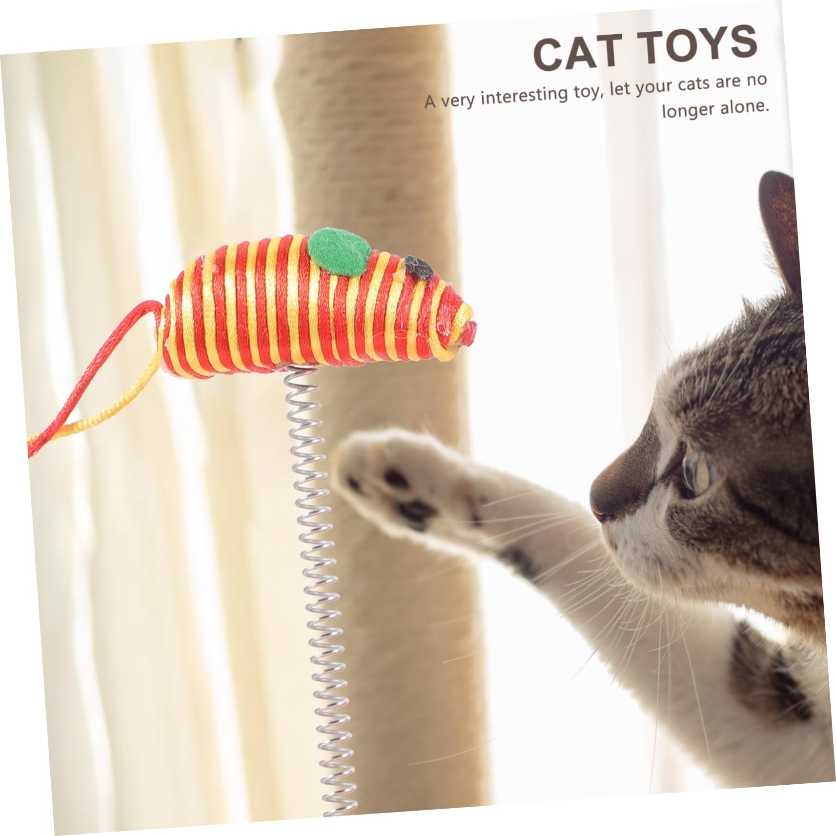Balacoo Automatic Rotating Cat Toy - Interactive Spring Teaser Toy with Roller & Balance Game for Kittens - Fun Indoor Play for Active Cats