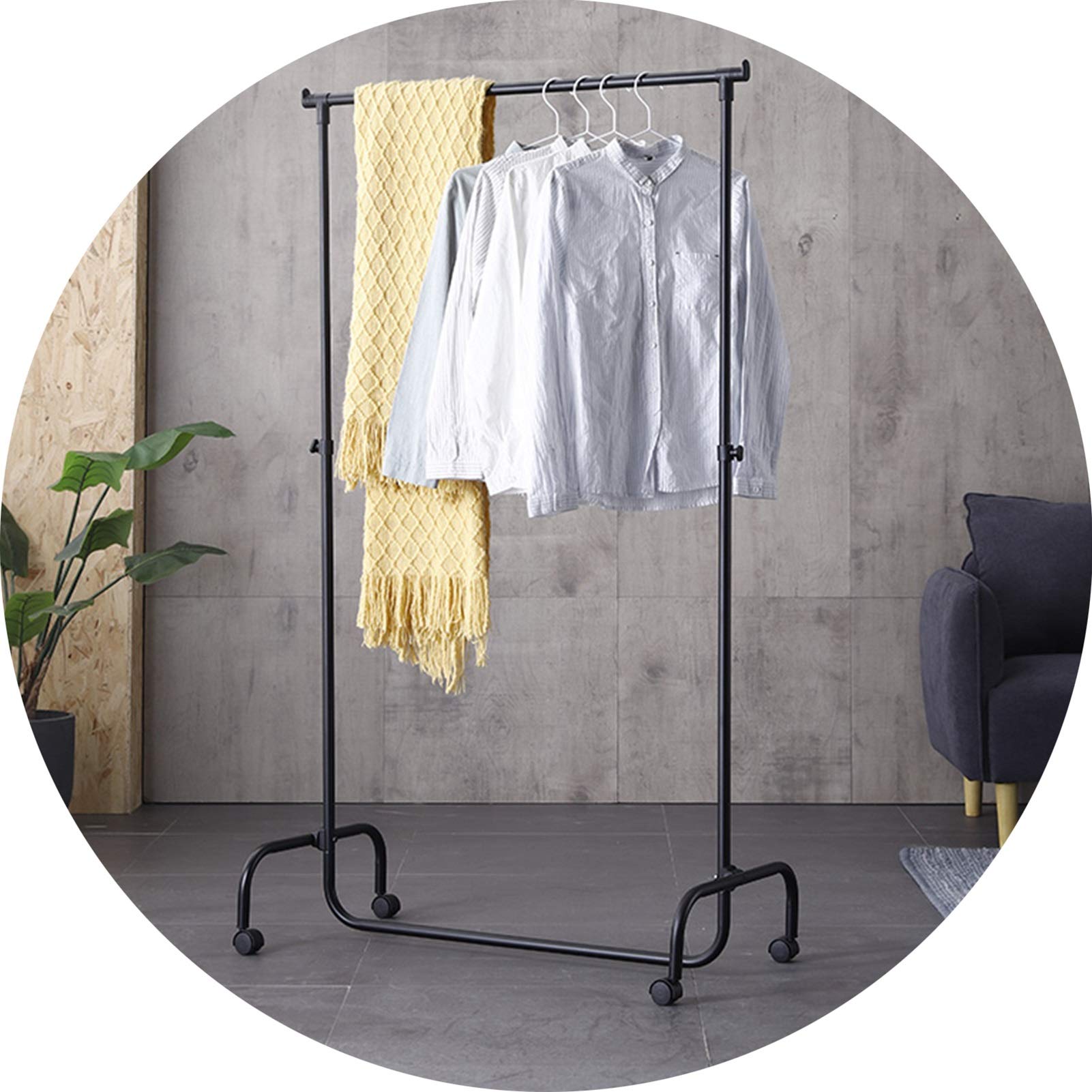 XINGLL Metal Coat Rack with Wheels - Heavy Duty for Clothes, Hats & Bags | Hallway, Bedroom & Entryway Organizer