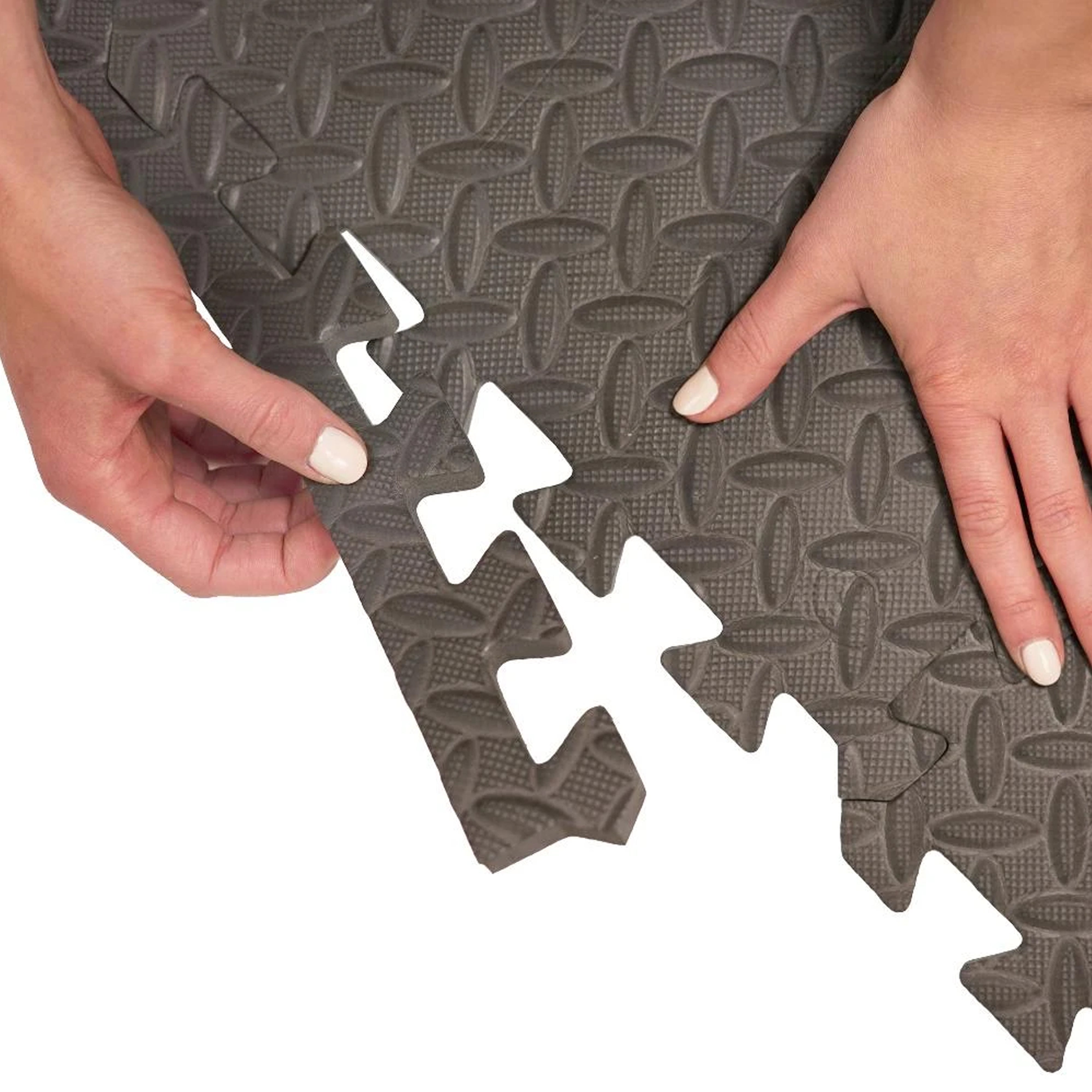 Interlocking Gym Puzzle Floor Exercise Mat - Non-Slip Foam Tiles for Home Workouts, Yoga, and Kids Play Area - Easy to Assemble & Durable Fitness Flooring