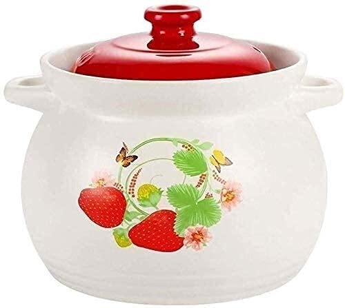 Premium Clay Stew Pot & Ceramic Casserole - 6L/4.6L Heat-Resistant Cookware for Slow Cooking, Braising & Serving - Perfect for Soups, Stews & Oven-to-Table Meals
