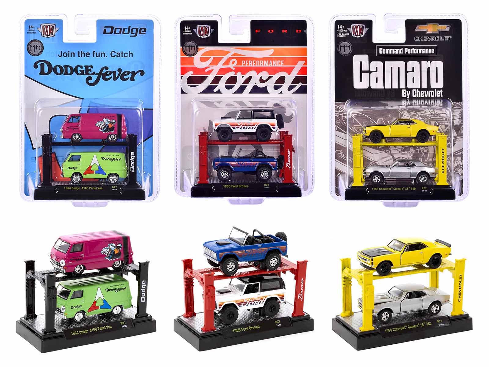 M2 Machines 1/64 Scale Diecast Model Cars - Limited Edition Series 27 (Set of 6) - Only 4750 Made Worldwide - Perfect for Collectors & Car Enthusiasts - Display on Shelves, Desks or in Showcases