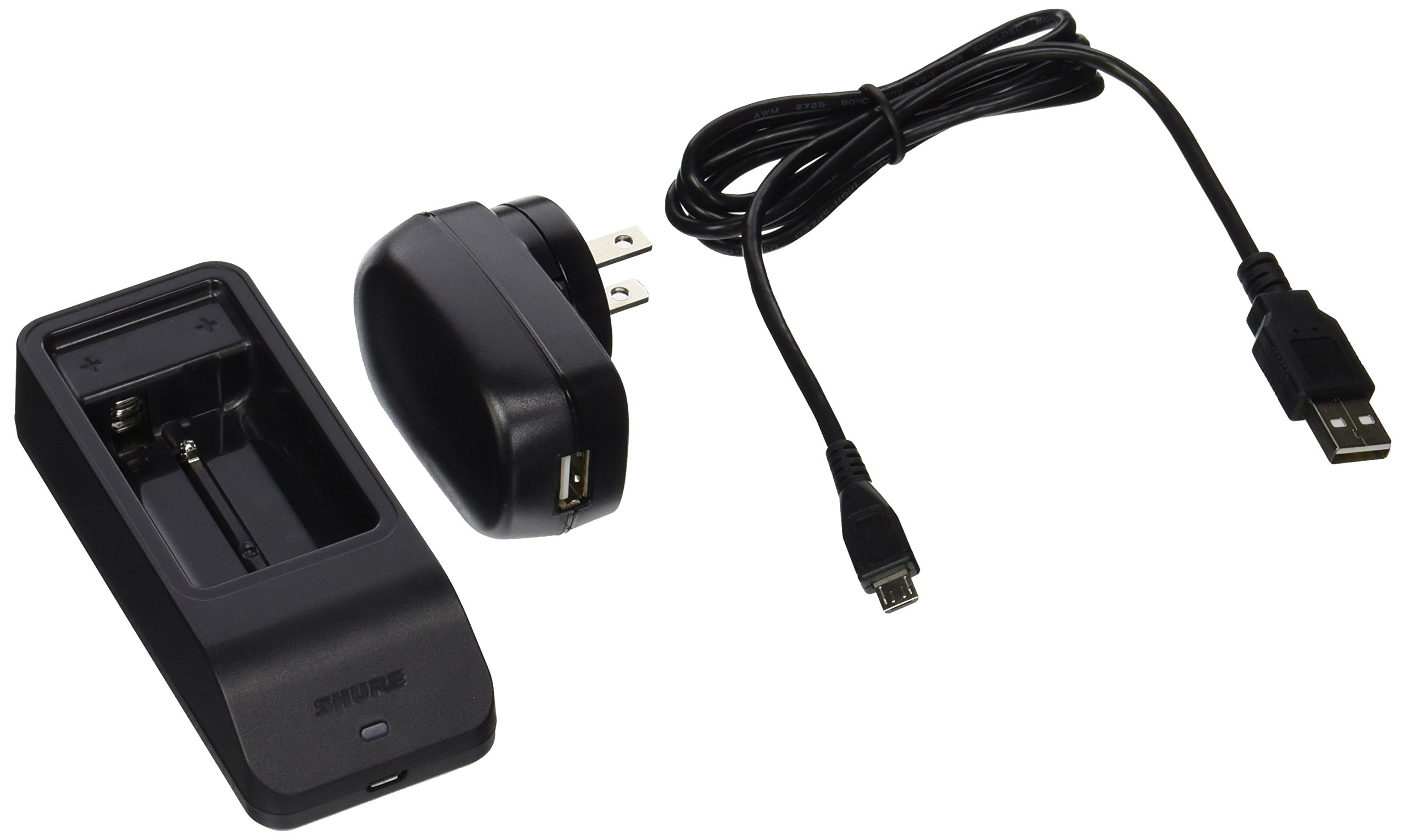 Shure SBC10-100-US Single Battery Charger for SB900 Wireless Mic System - Fast Charging & Reliable Power Solution for Performers & Content Creators