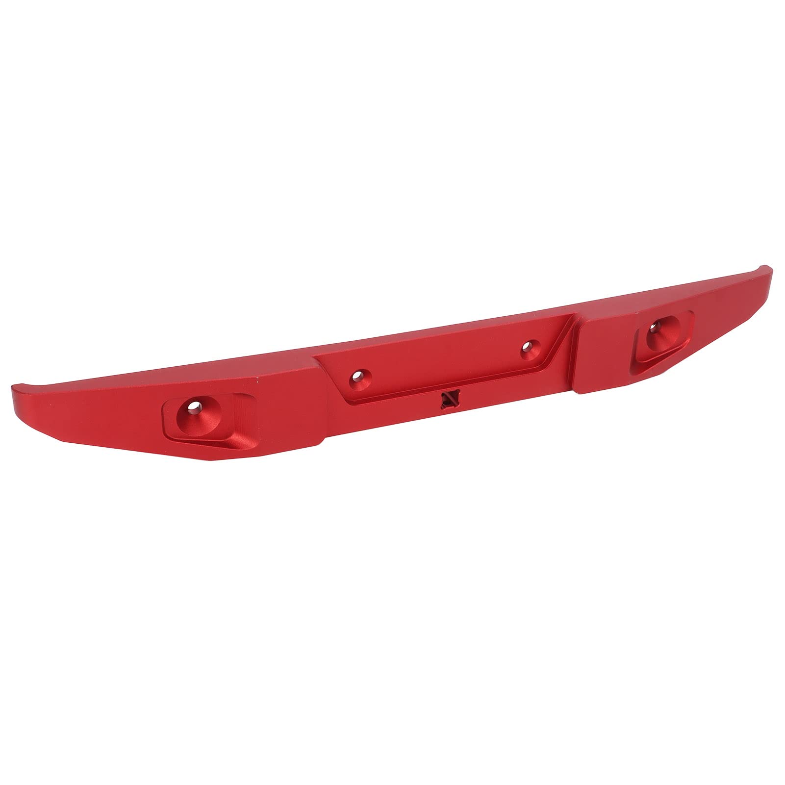 **Demeras RC Rear Bumper - Aluminum Alloy Upgrade Part for 1/6 RC Crawler Car - Flexible & Impact Resistant - Cool Red Design - Perfect for Off-Road Adventures & Crawling Challenges**