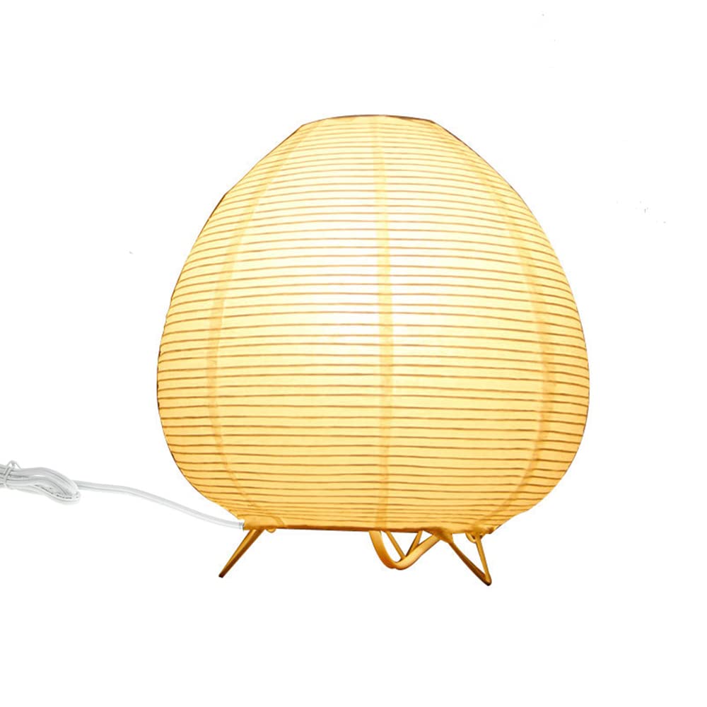 Modern White Paper & Chrome Bedside Table Lamp - 9