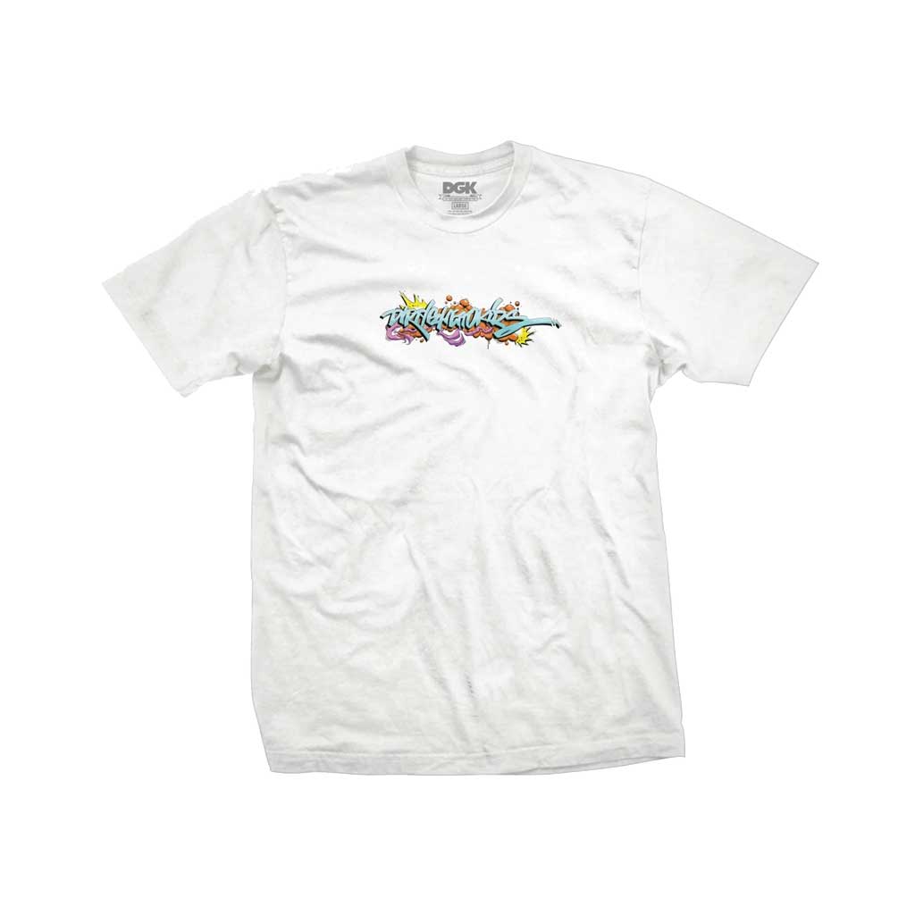 DGK Wildside Graphic T-Shirt for Men - White Cotton Tee - Streetwear Fashion for Skateboarding & Urban Style