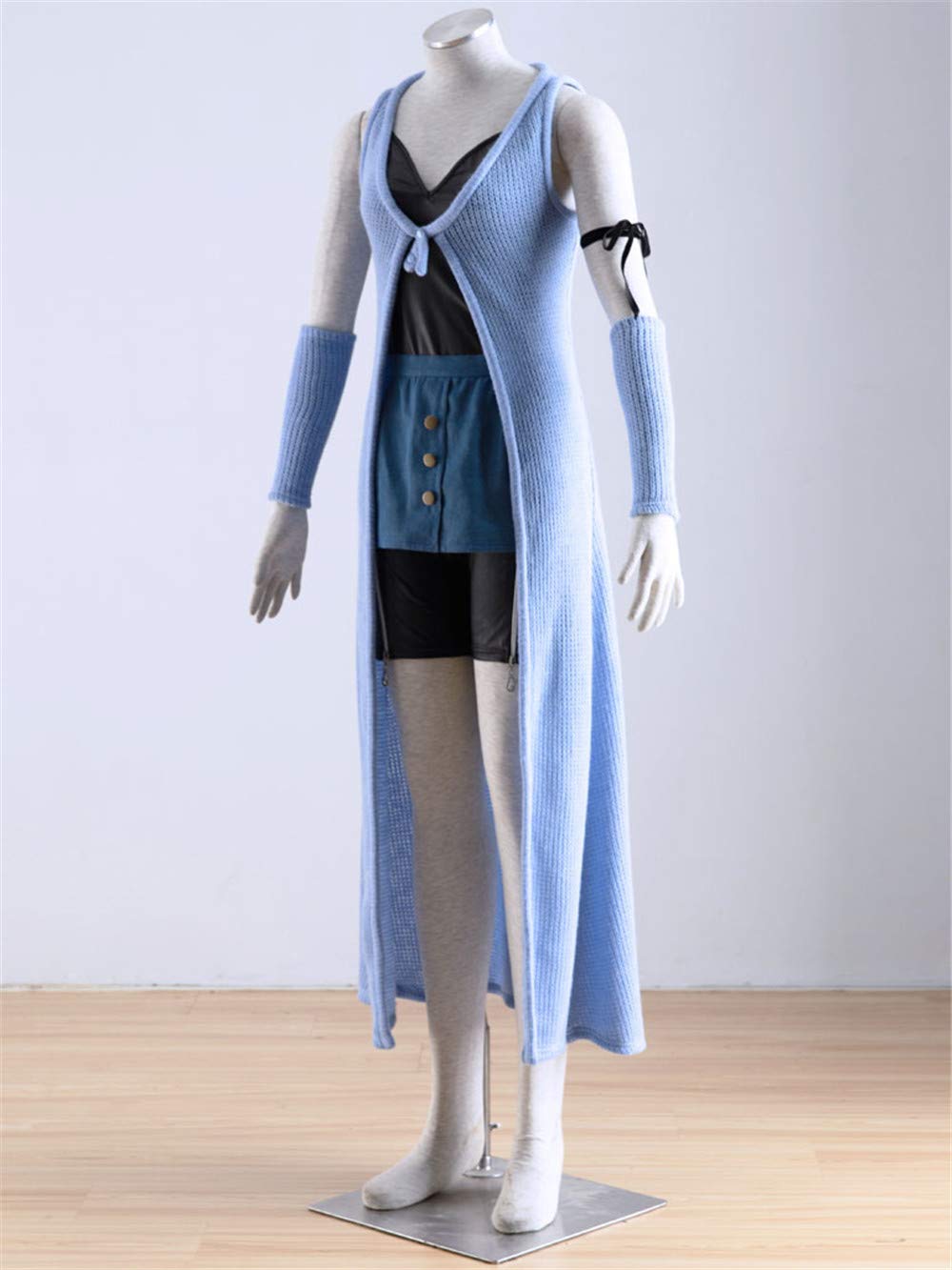 YOUYI Anime Rinoa Heartilly Cosplay Costume - Blue Long Coat Suit for Women (US Size 3XL) | Final Fantasy VIII Cosplay, Halloween Costume, Convention Outfit