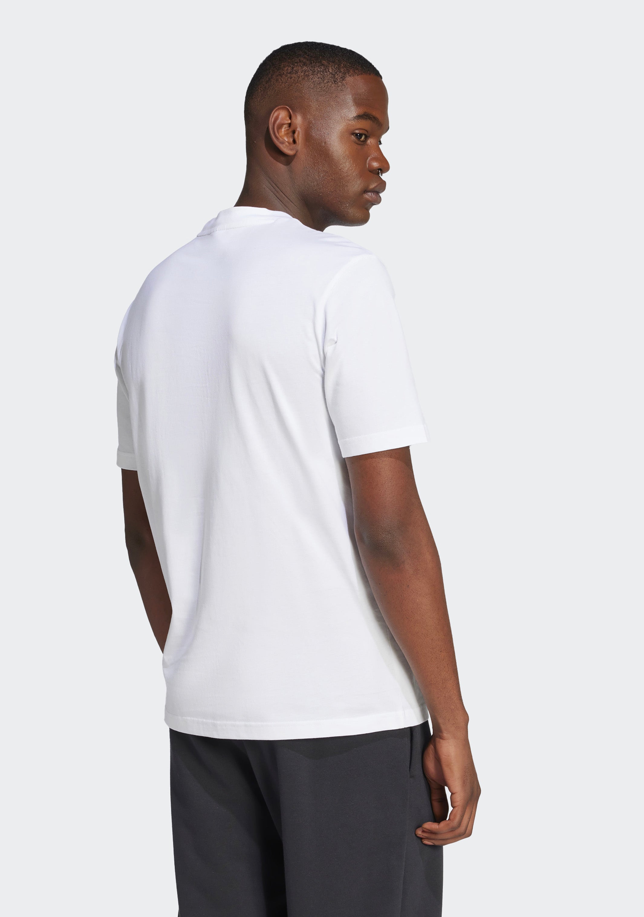 Adidas Men's Essentials Big Logo T-Shirt - Comfortable Cotton Crewneck Tee for Casual Wear, Gym & Everyday Outfits