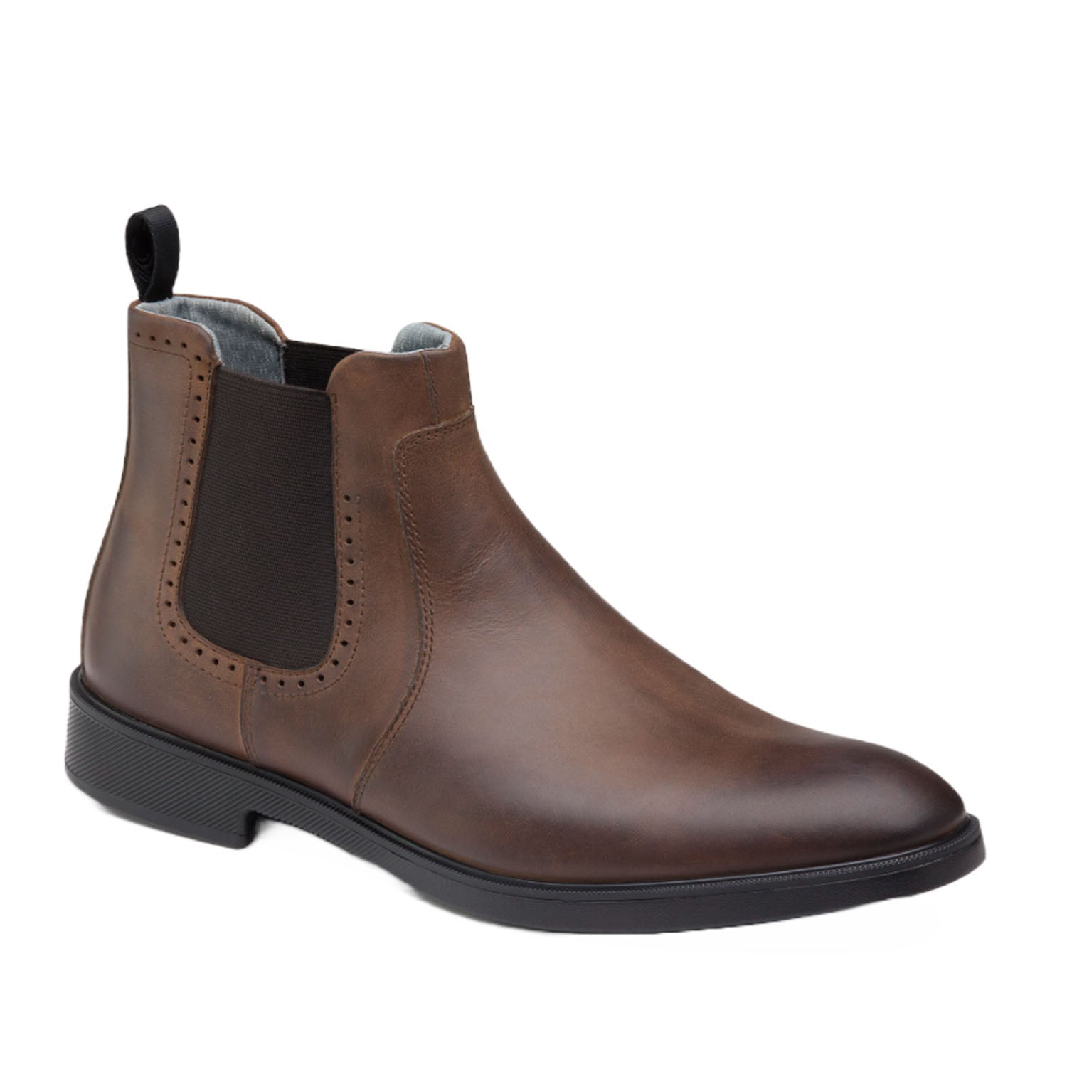 Johnston & Murphy Men's XC4 Maddox Chelsea Boots - Comfortable Tan Leather Slip-On Boots for Casual Wear & Office Style