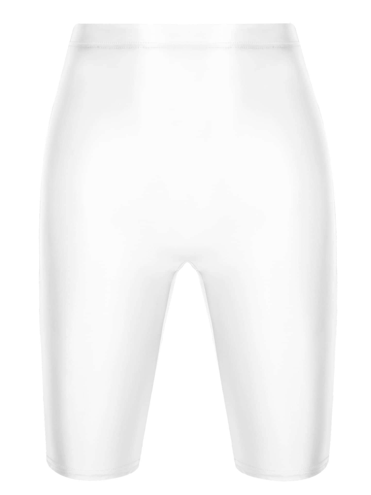 Men's Quick Dry Compression Shorts - Shiny Soft Sports Tight Running Shorts & Swimwear for Gym, Workout, Yoga & Swimming