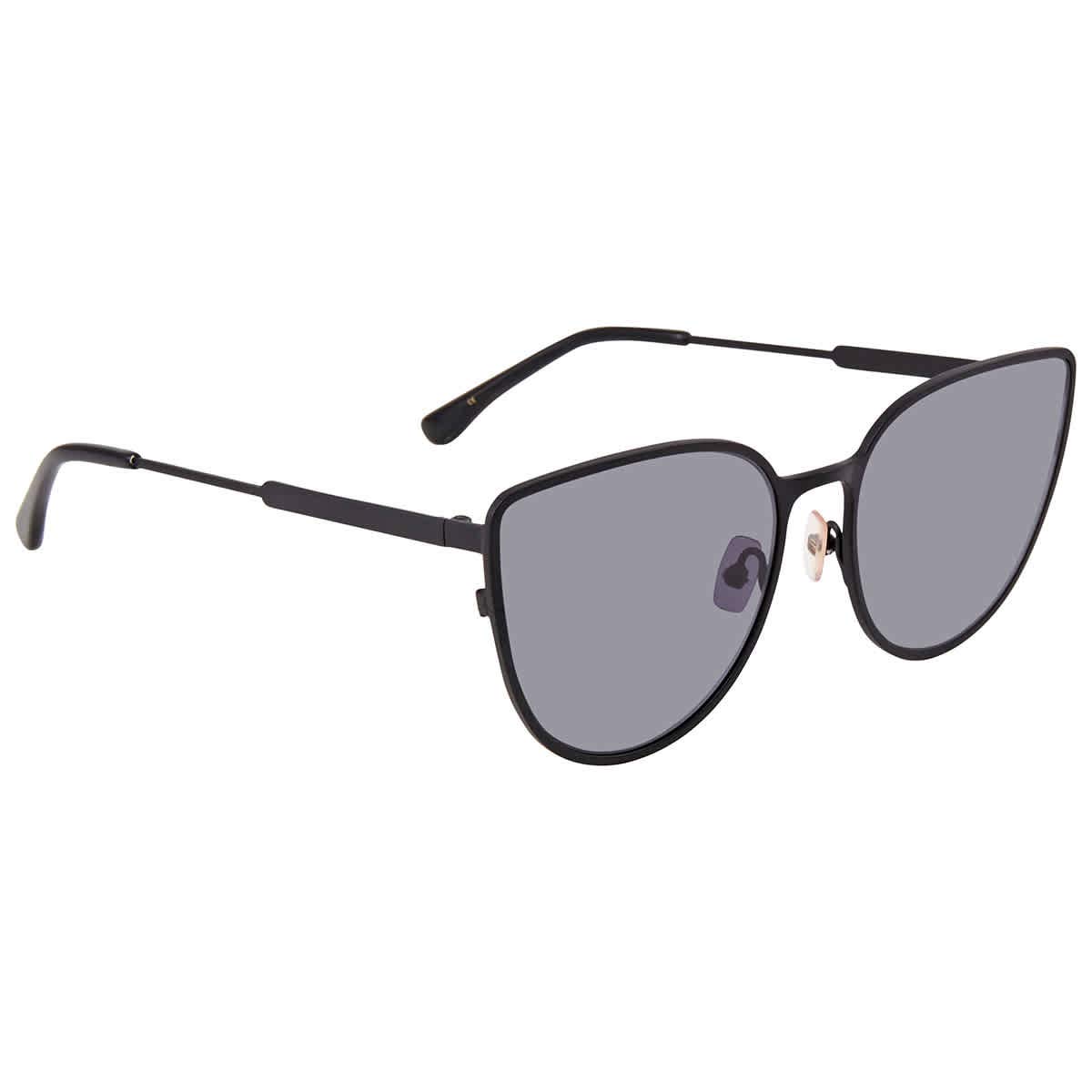 Vera Wang Livia II Matte Black Sunglasses - Polarized UV Protection Fashion Shades for Women - Perfect for Driving, Beach & Outdoor Activities