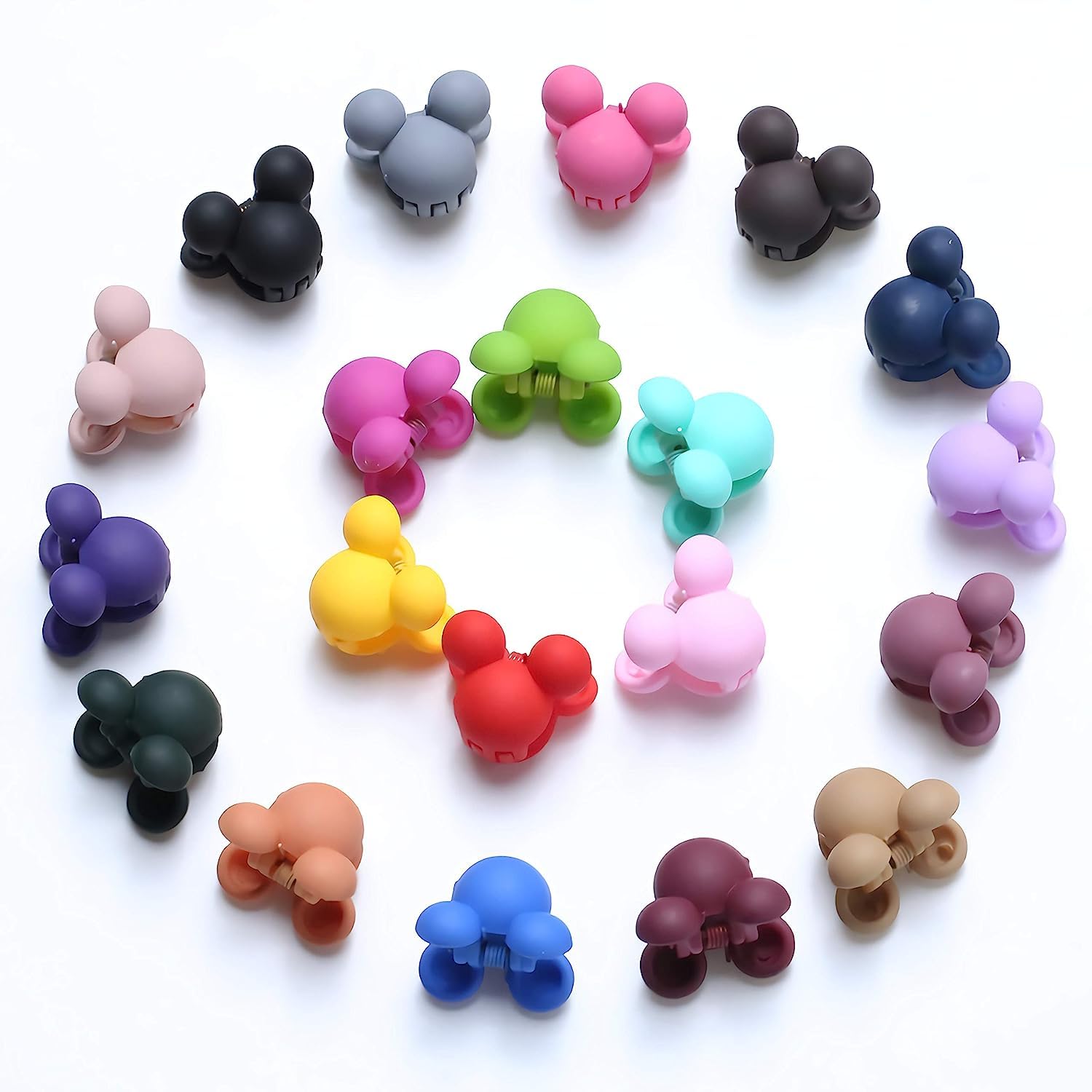 12 Pack Hair Claw Clips for Women & Girls - 1.1 Inch Small Hair Clips for Thin Hair, Ponytail Holders, Hair Styling Accessories - Perfect for School, Work, Gym & Everyday Use