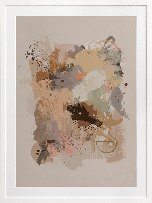 Dust Cloud Framed Art Print - Modern Wall Decor for Living Room, Bedroom & Office - Perfect for Home & Office Decoration