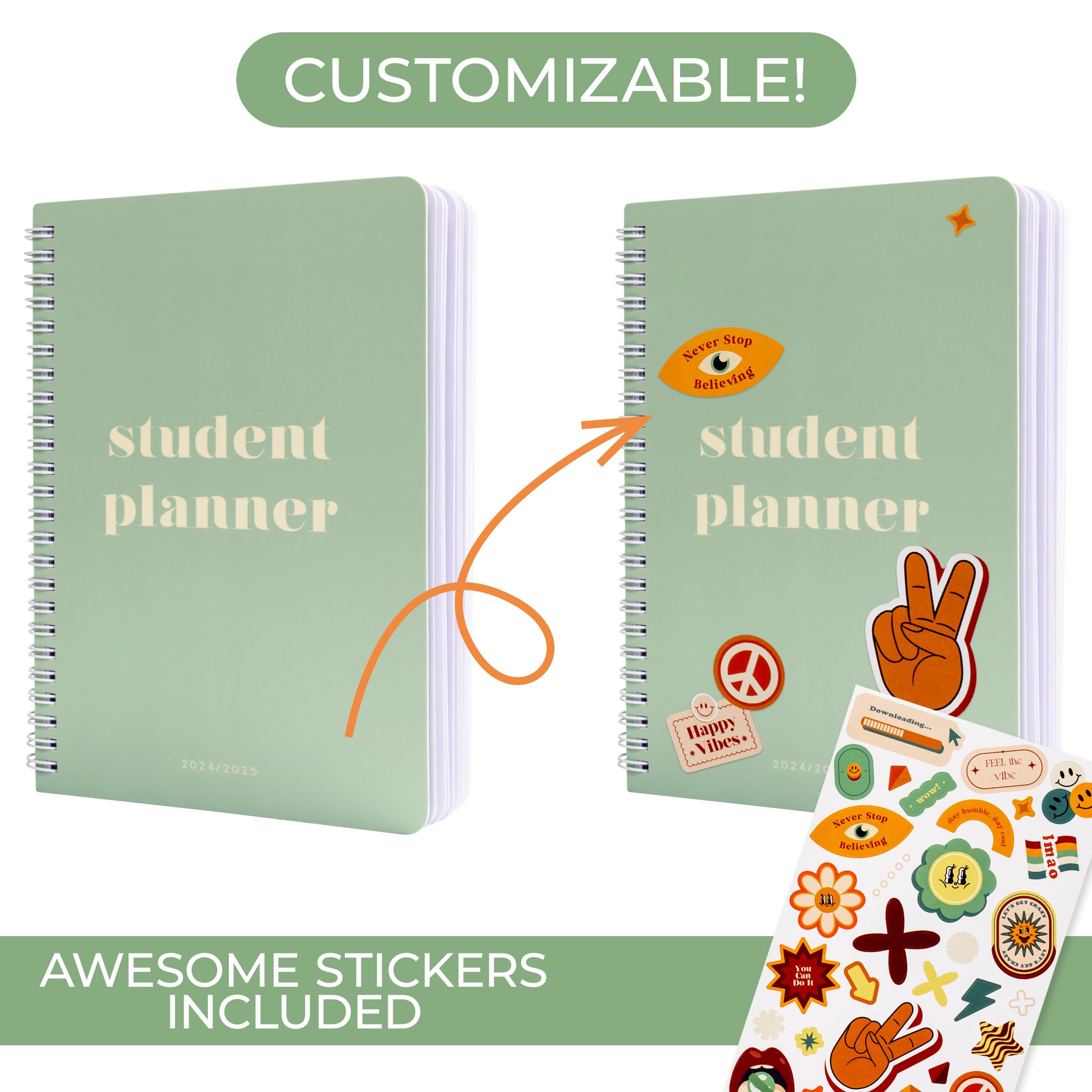 2025 Academic Planner for Students - 8.5