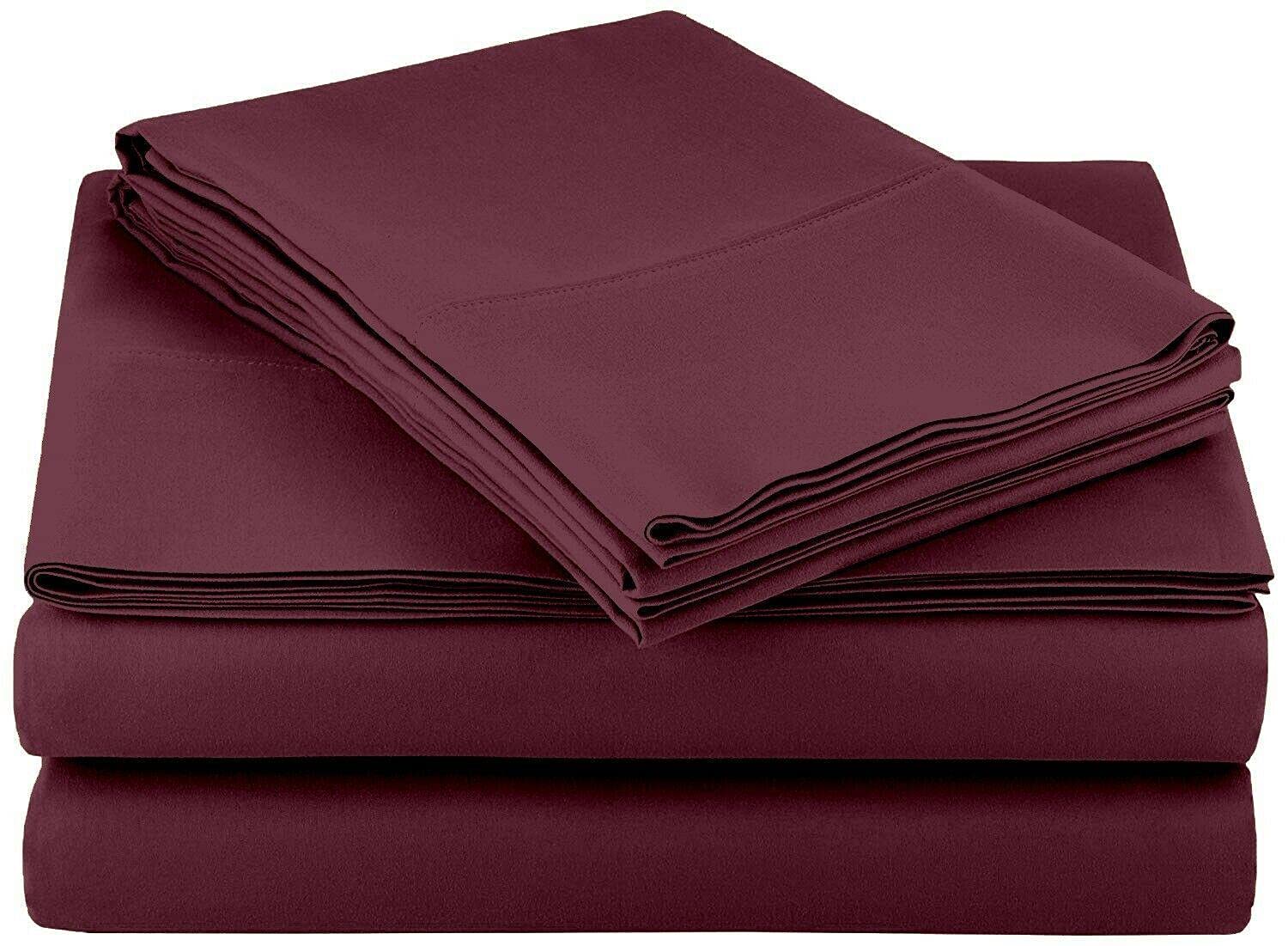 Premium 4-Piece Brown Bed Sheet Set - Soft Mikalo Bed Linens for Queen Size Beds | Breathable & Wrinkle-Resistant Sheets for Comfortable Sleep & Home Decor
