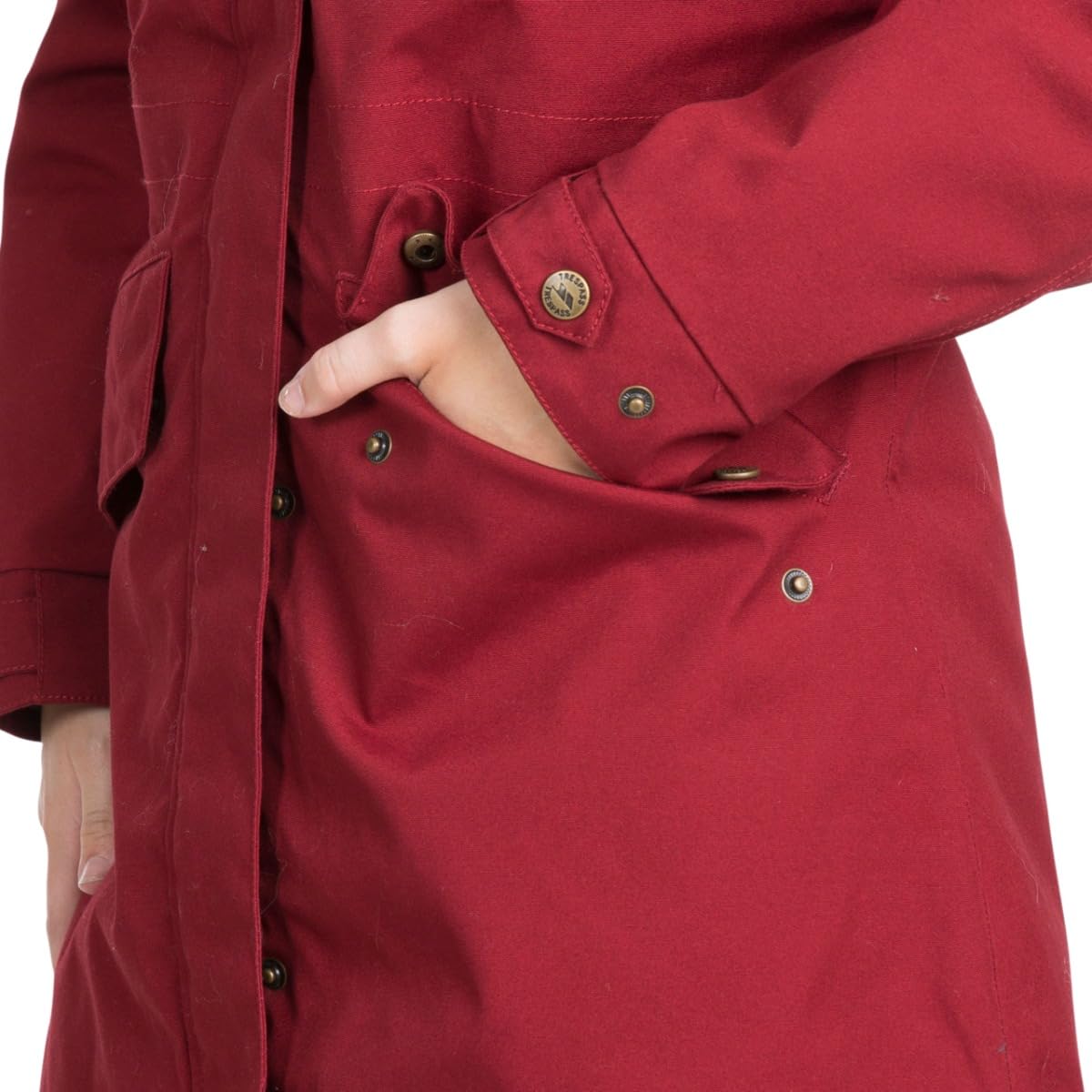 Trespass Women's Faithful Waterproof Jacket - Lightweight Windproof Outdoor Coat for Hiking, Camping & Travel