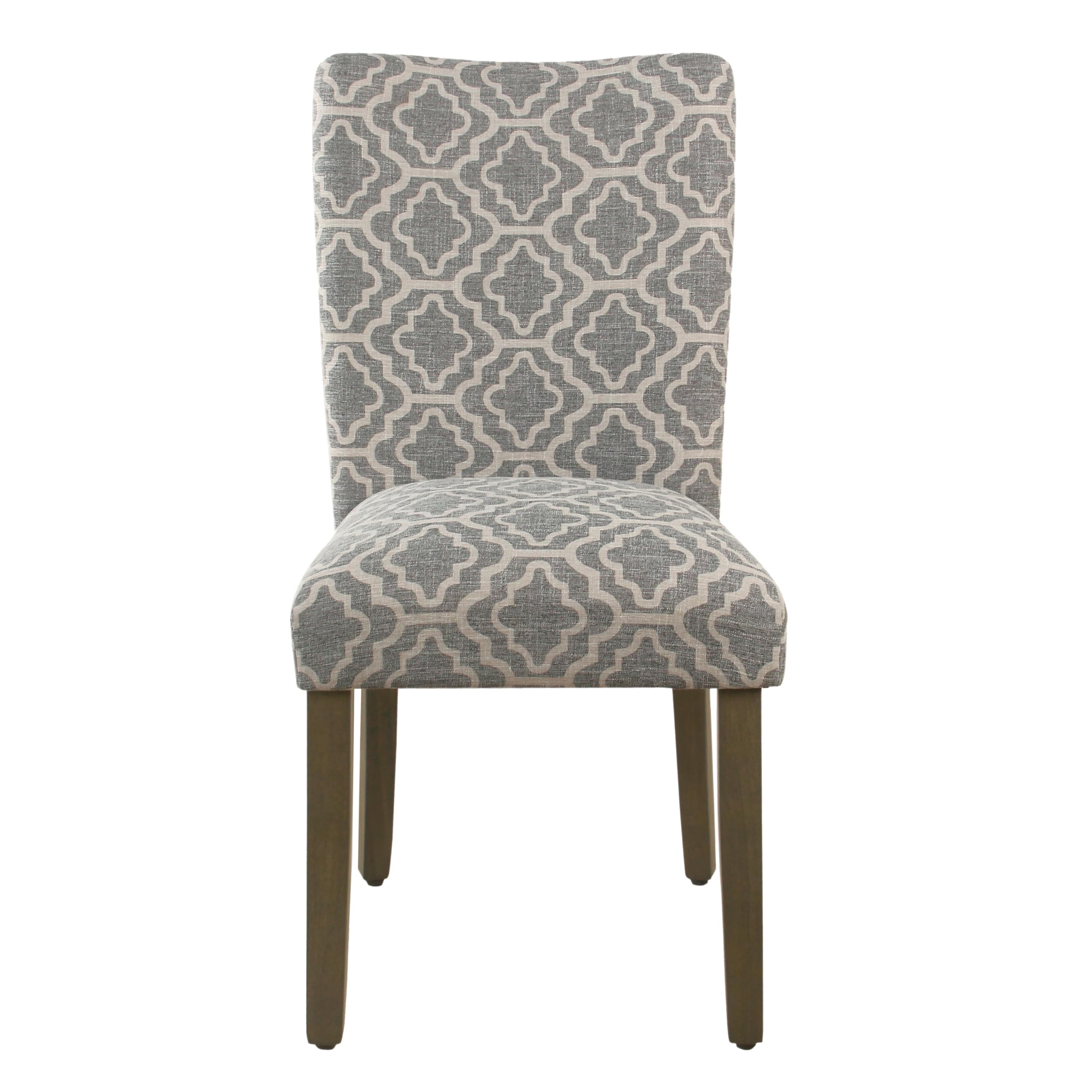 HomePop Parsons Classic Upholstered Dining Chairs Set of 2, Gray - Modern Accent Chairs for Kitchen, Dining Room & Home Office Decor