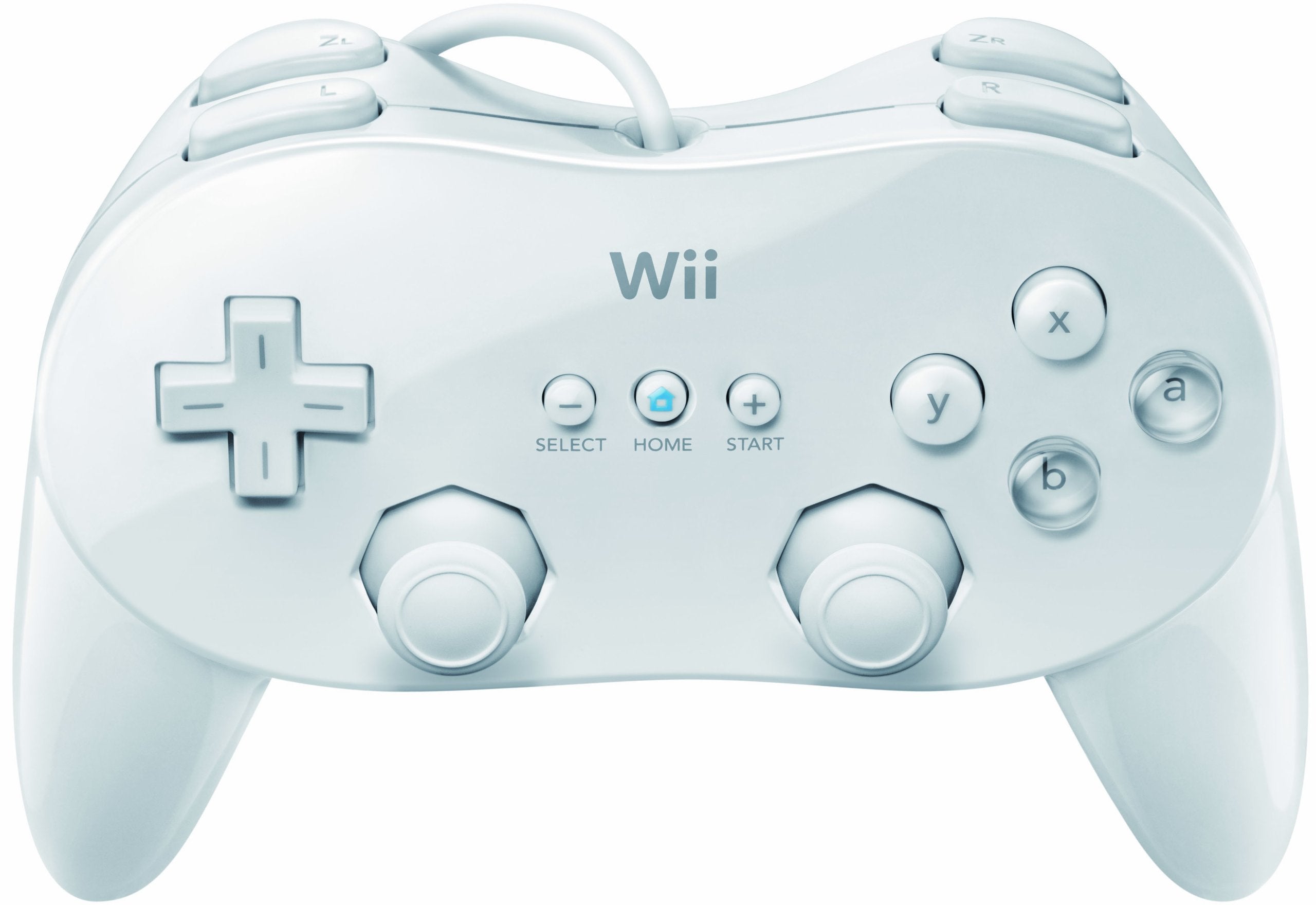 Original Wii Classic Controller Pro - White | Compatible with Wii & Wii U | Perfect for Retro Gaming & Virtual Console Titles