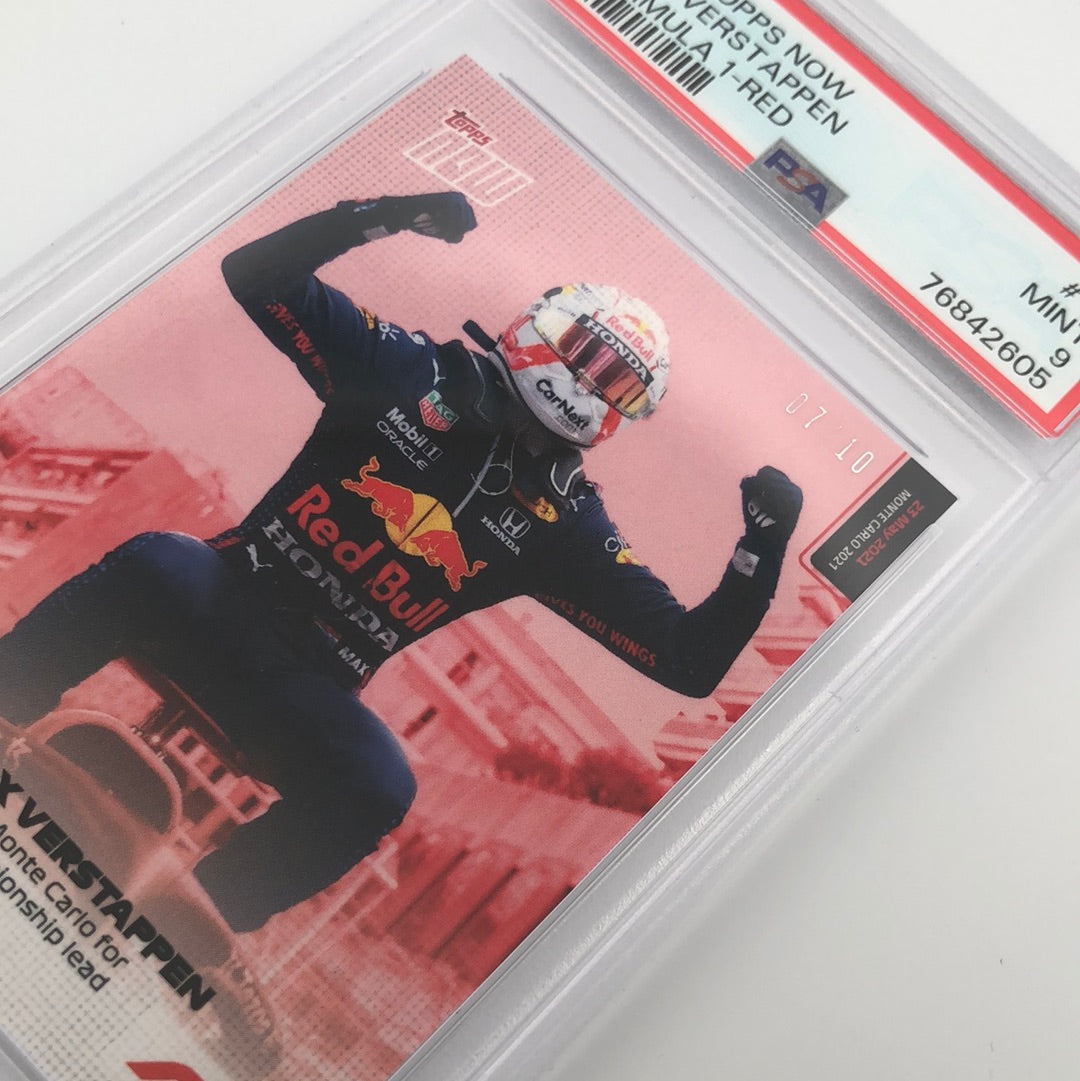 PSA 9 Graded 2007 Topps Chrome Max Verstappen #10 Rookie Card - Perfect for F1 Collectors, Racing Fans & Sports Memorabilia Enthusiasts