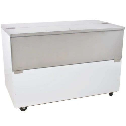 Coldline MC49 49 Single Access Cold Wall Milk Cooler Refrigerator - Commercial Grade Stainless Steel Dairy Refrigerator for Restaurants, Cafes & Grocery Stores - Perfect for Milk, Cheese & Beverage Storage