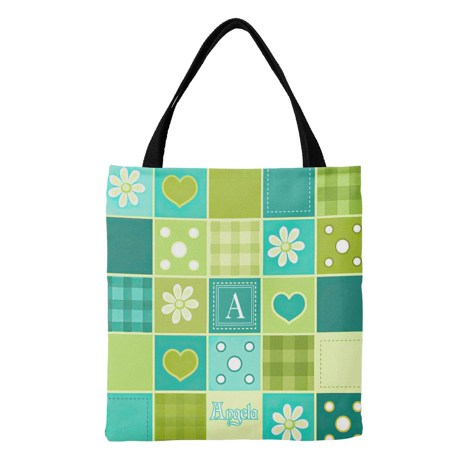 Personalized Flamingo Floral Canvas Tote Bag - Eco-Friendly Reusable Shoulder Bag for Women, School, Travel & Shopping - Perfect Gift Idea for Beach, Picnic & Grocery Trips