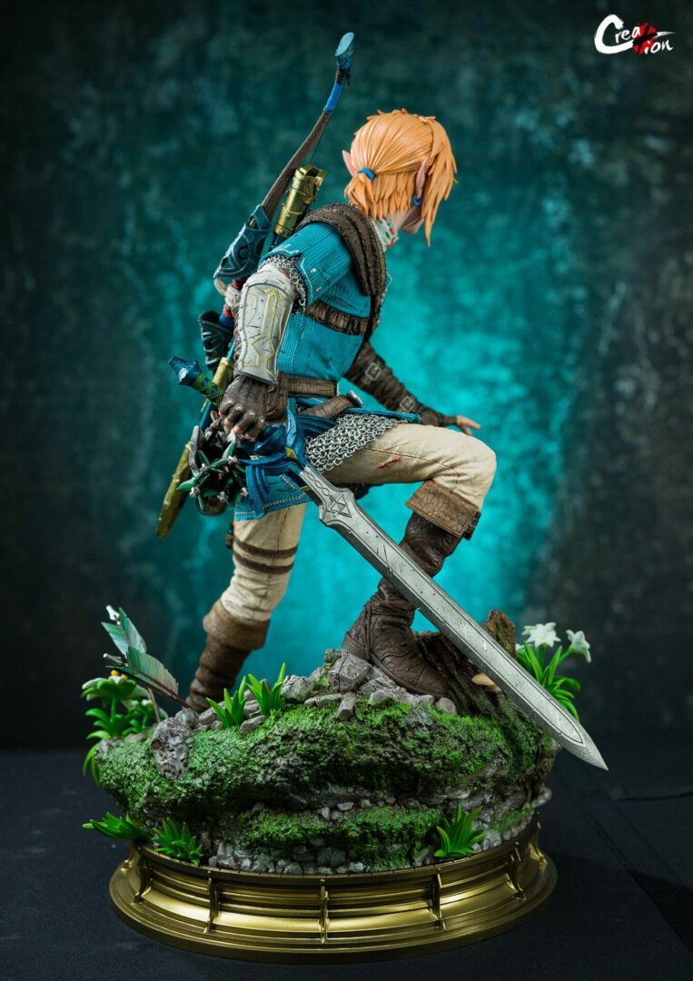 Creation Studio Link The Legend of Zelda Link Action Figure - Collectible Video Game Character Statue for Nintendo Fans | Perfect for Display, Gaming Room Decor, and Gift for Zelda Lovers