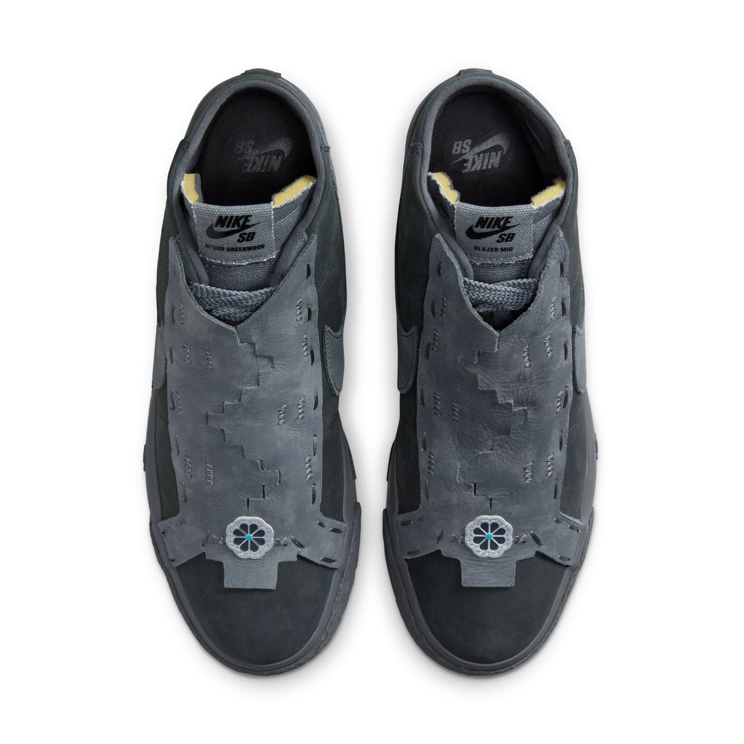 Di’orr Greenwood Zoom Blazer Mid QS 'Dark Smoke Grey' Basketball Shoes - Men's High-Top Sneakers for Court Performance & Street Style | Perfect for Indoor Games, Training, and Casual Urban Fashion