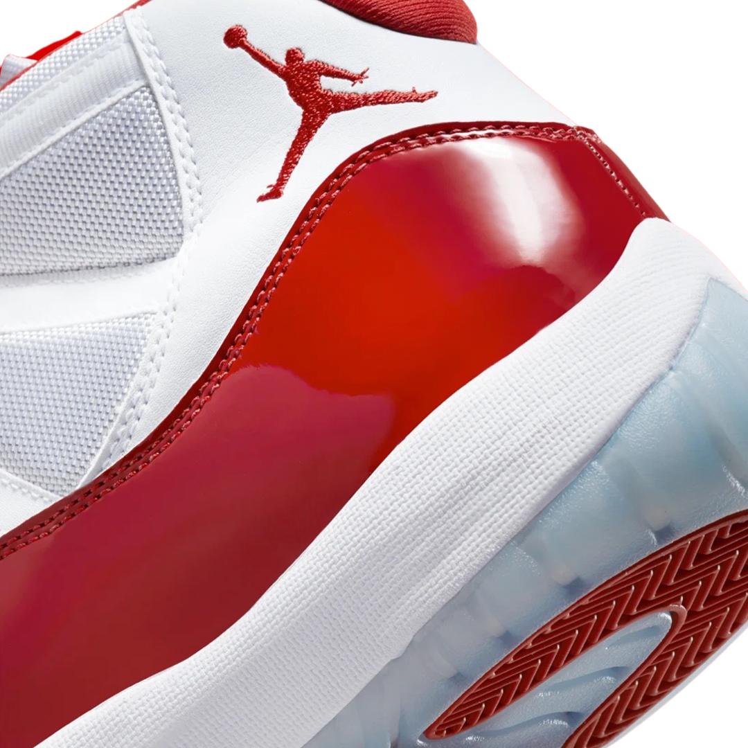 Air Jordan 11 Retro 'Cherry' White Varsity Red Black Basketball Shoes - Perfect for Court Performance & Streetwear Fashion