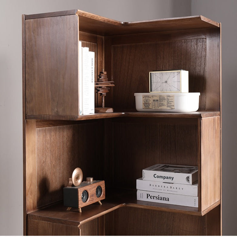 Julie Kyoto Display - Japanese Scandinavian Style Solid Wood Shelf for Home Decor, Books & Plants - Perfect for Living Room, Bedroom & Office Organization