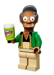 The Simpsons LEGO Minifigure - Apu Nahasapeemapetilon Collectible Toy for Fans & Builders | Perfect for Display, Gifts & LEGO Collections