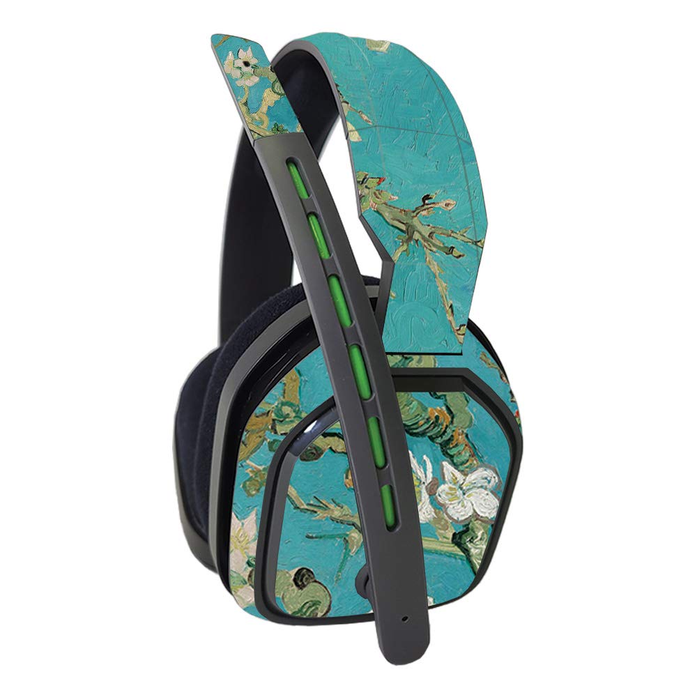 MightySkins Vinyl Decal Wrap Cover for Astro A10 Headset - Almond Blossom Design | Protective & Durable Skin | Easy to Apply & Remove | Made in USA | Perfect for Gaming, Streaming & Personalization