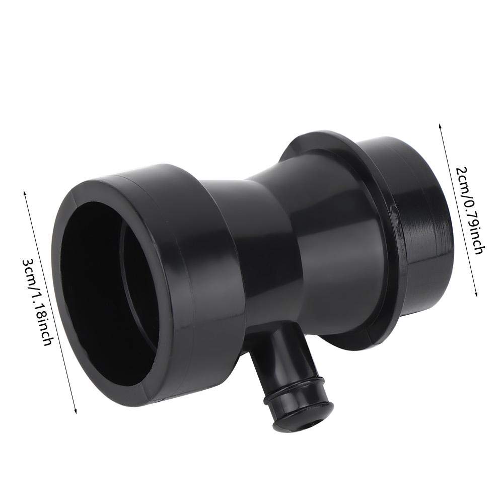 **Black Venturi Tube Air Suction Nozzle for Aquarium Protein Skimmer - DIY Fish Tank Air Pump Accessory for Water Filtration & Oxygenation**    *(Perfect for Saltwater & Freshwater Tanks - Enhances Protein Skimmer Efficiency & Improves Water Quality)*
