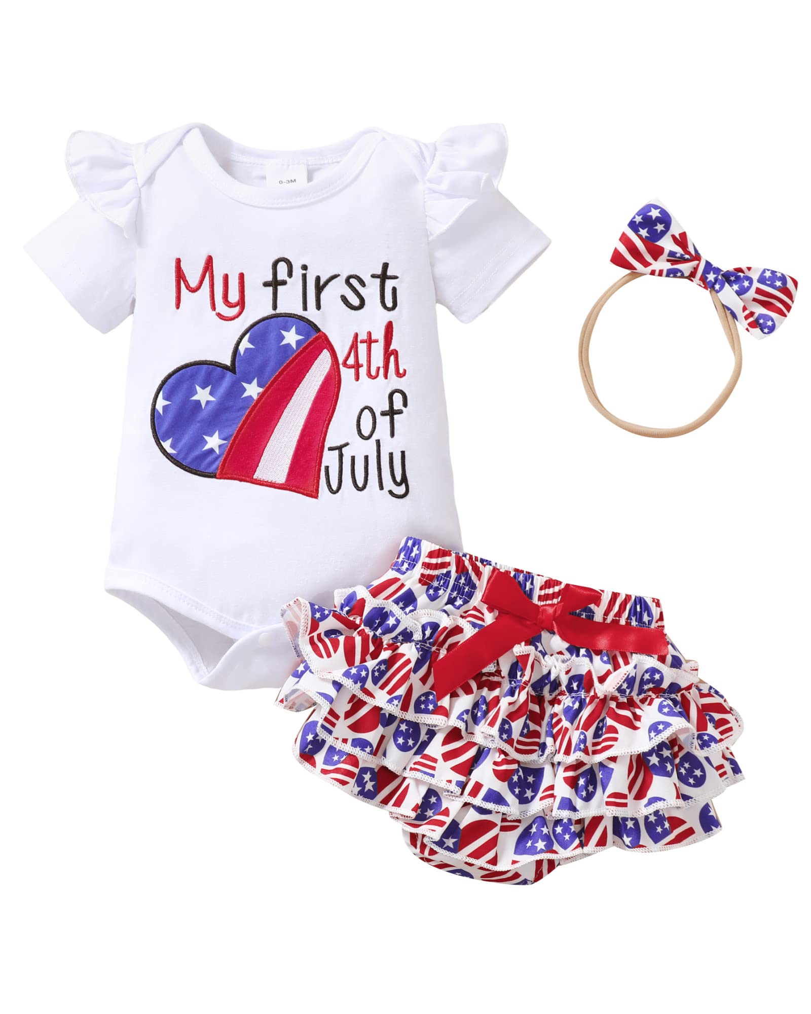 Mioglrie Newborn Baby Girl Clothes Set - Floral Romper & Shorts Outfit for Summer | Cute Infant Girl Fashion | Perfect for Playdates, Photoshoots & Family Outings