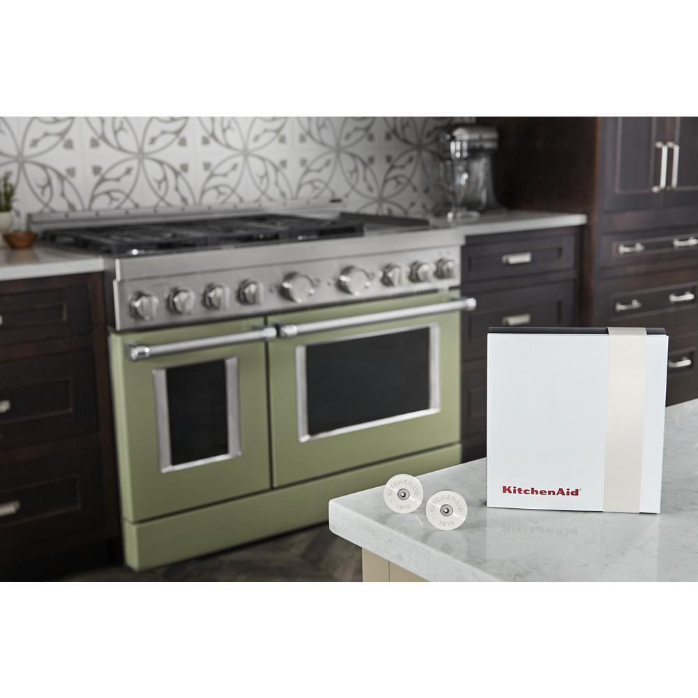 KitchenAid Commercial Style Range Handle Medallion Kit - Amana W11368841MP Replacement Part for Stove & Oven Repair | Perfect for Home Kitchen Upgrades & Appliance Maintenance