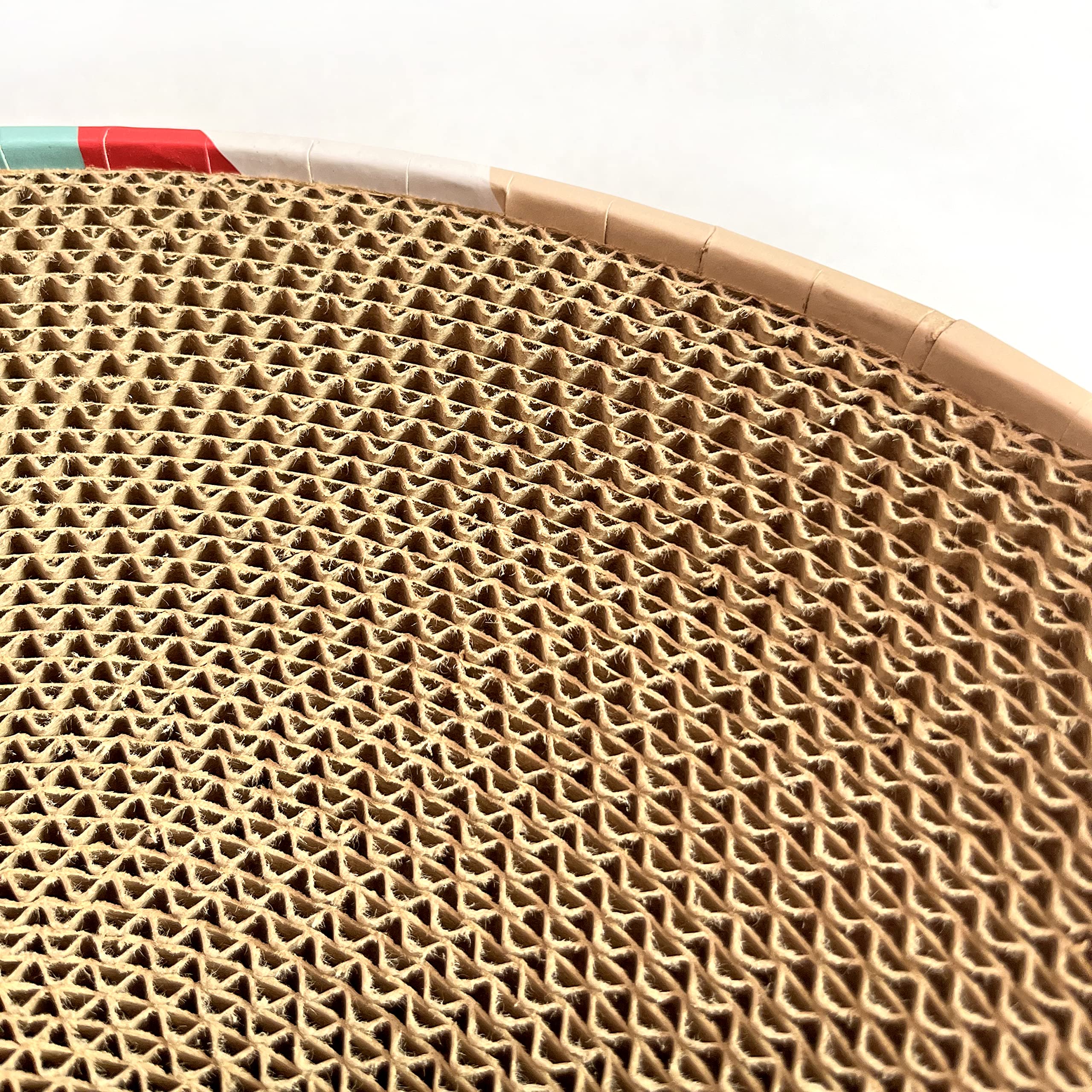 Premium Cat Scratcher Lounge Bed - Large Oval Pet Furniture for Big Cats - Perfect for Indoor Play, Scratching & Napping in Living Room or Bedroom