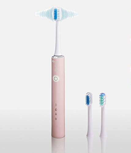 Electric Toothbrush for Adults - Waterproof, USB Rechargeable, Whitening & Deep Cleaning - Perfect for Travel, Home & Sensitive Teeth (Powder Blue)