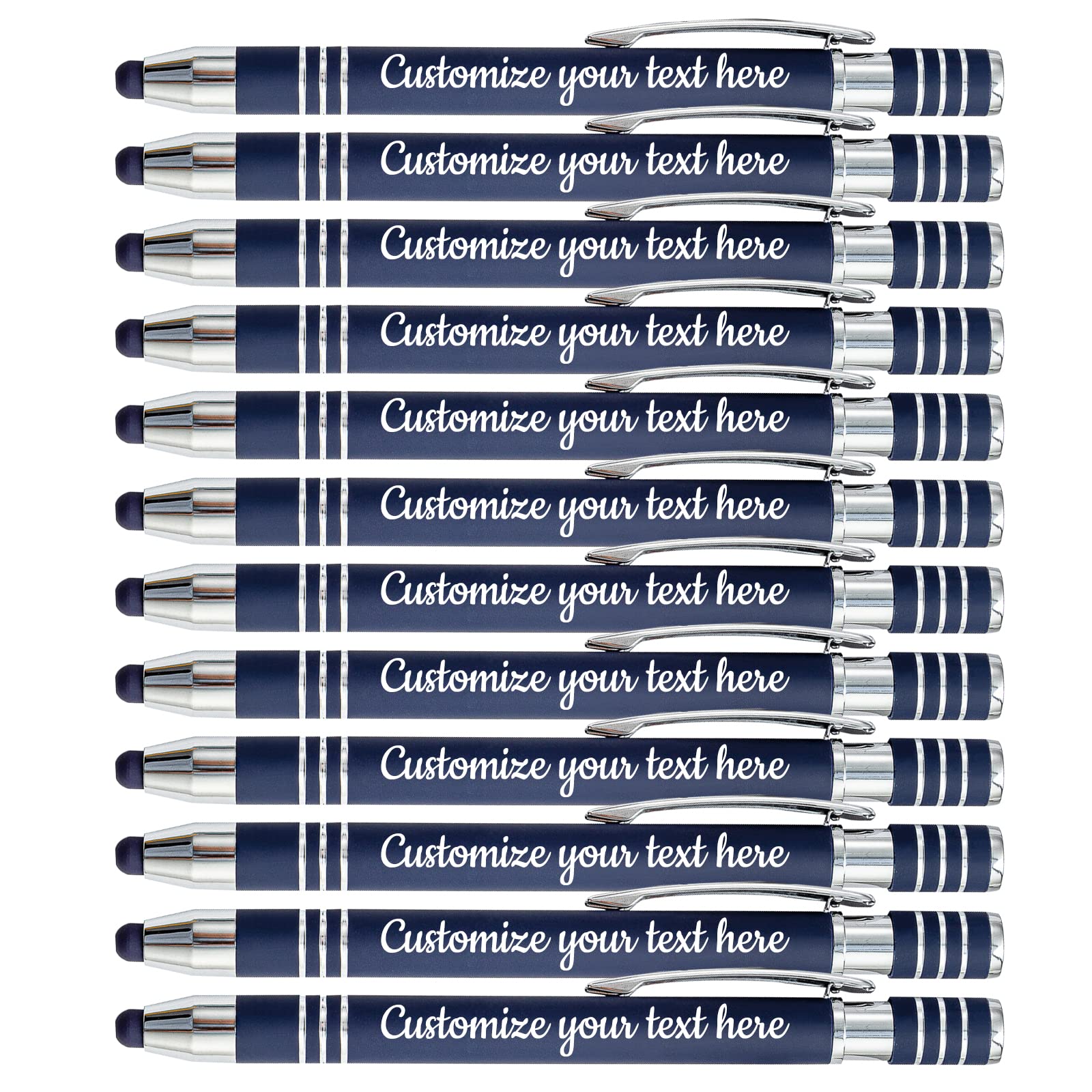 Custom Engraved Pens with Name & Logo - Personalized Ballpoint Pens for Office, Business, Gifts (Wedding, Birthday, Graduation) - Bulk 300 PCS Set for Men & Women - Perfect for Corporate Events, Promotions & Special Occasions
