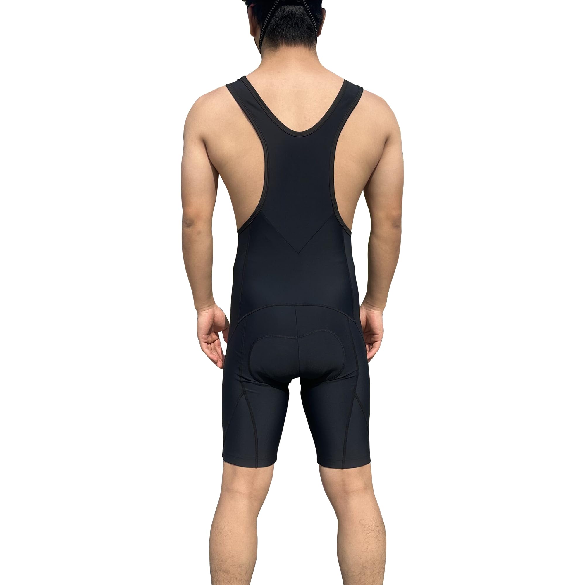 Sponeed Men's Cycling Bib Shorts - UPF 50+ Padded Breathable Bike Shorts for Road Racing & Training - Perfect for Long Distance Cycling & Indoor Spinning Workouts