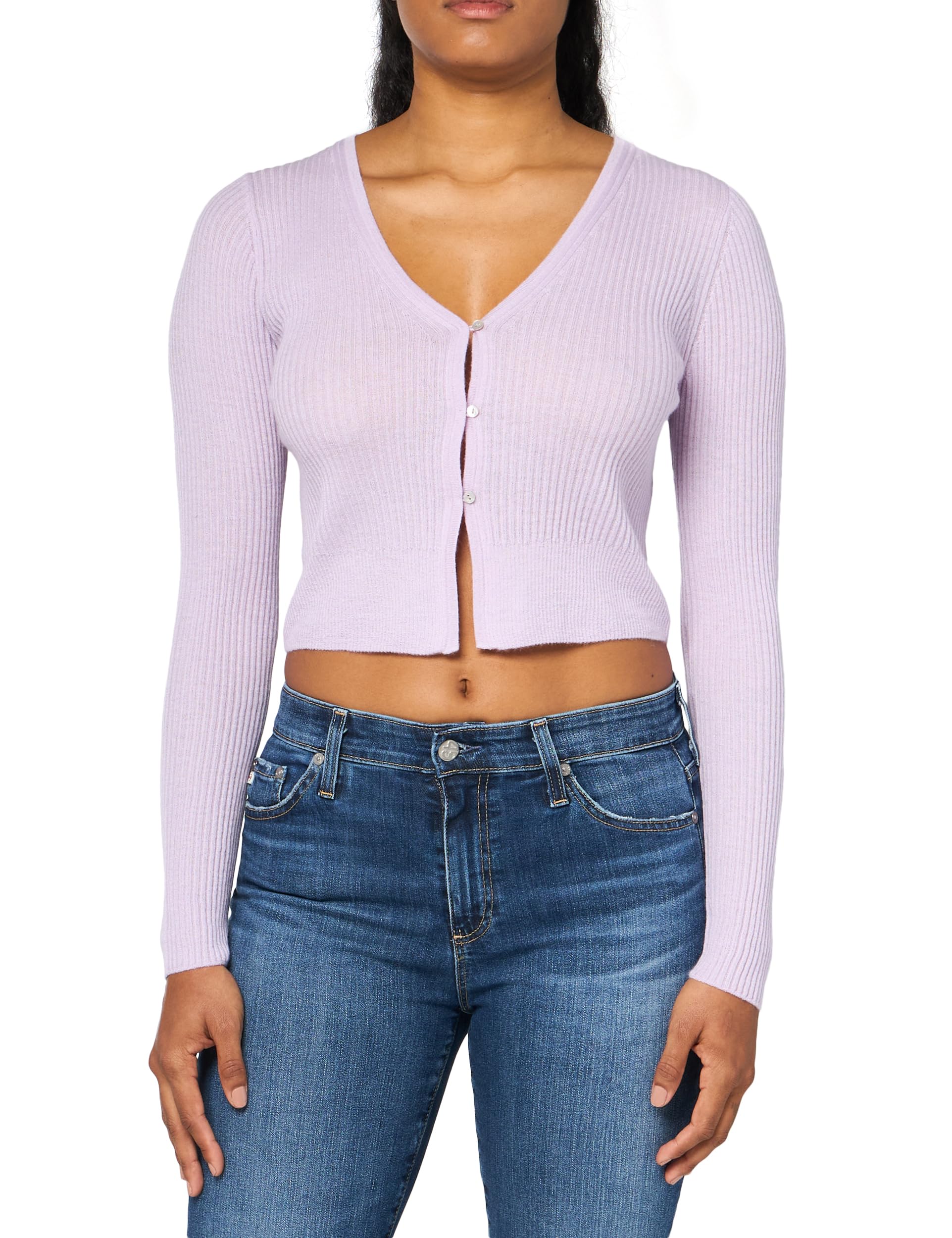 Vince Women's Shrunken Button Cardigan Sweater - Soft Knit Open Front Long Sleeve Wrap for Fall & Winter | Perfect for Office, Date Night and Casual Outfits