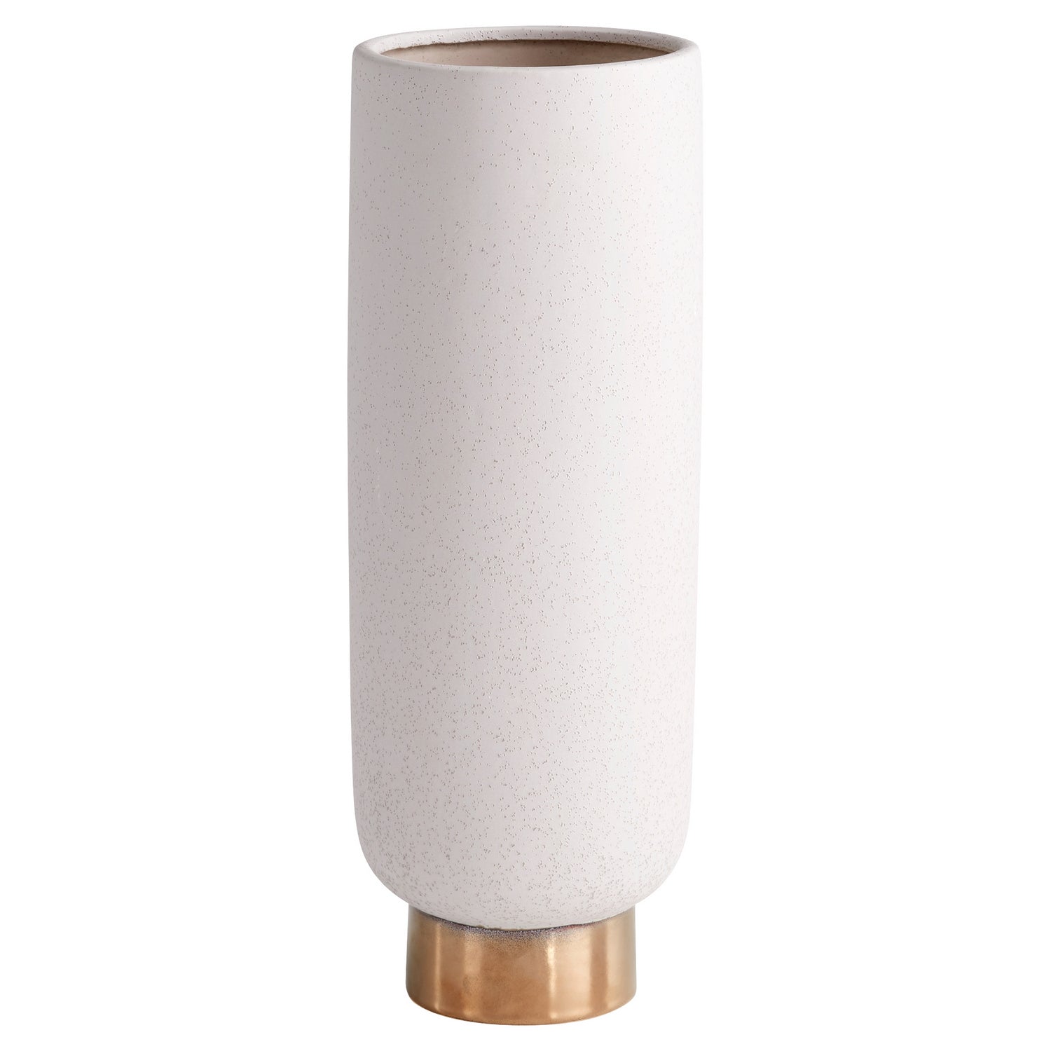 Cyan Design 11185 Clayton Vase - Medium Grey Ceramic Vase for Home Decor, Wedding Centerpiece & Floral Arrangements