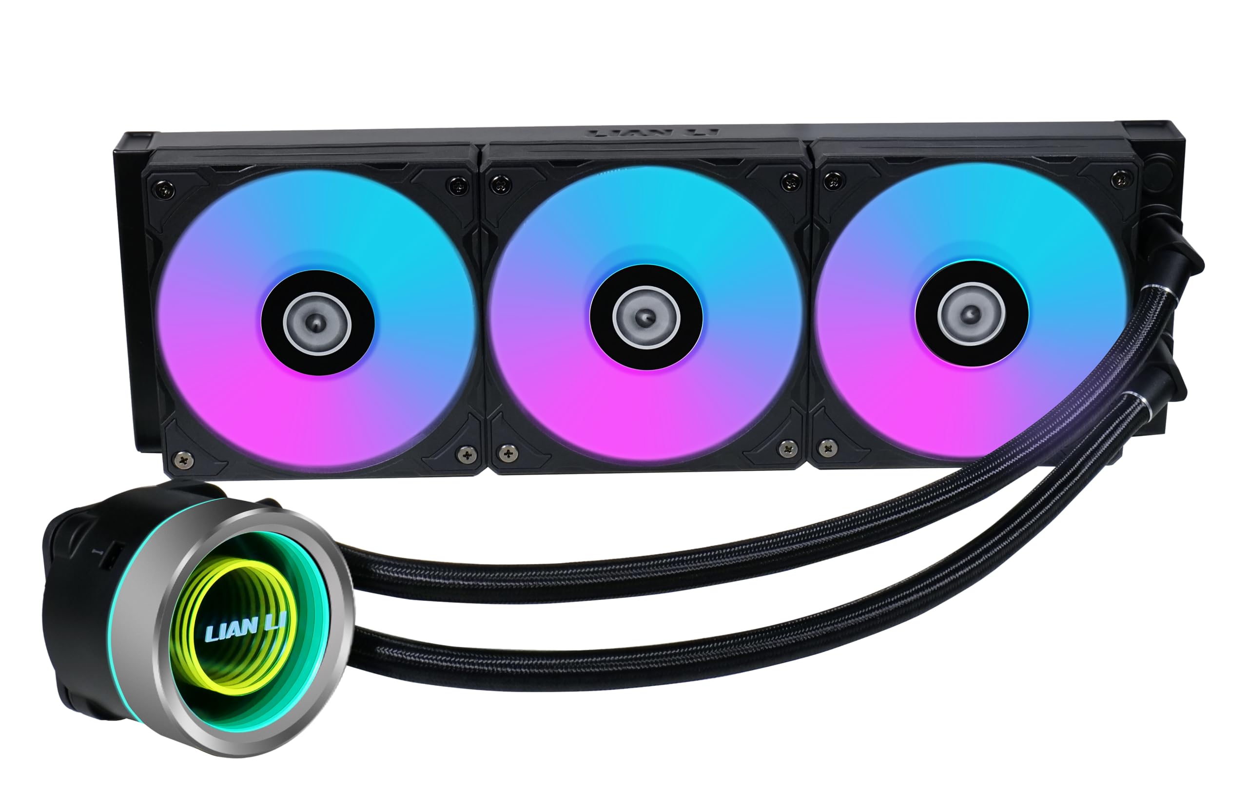 Lian Li Galahad II Trinity 360mm AIO RGB CPU Liquid Cooler - High Performance Black Water Cooling System for Gaming PC & Workstation Builds