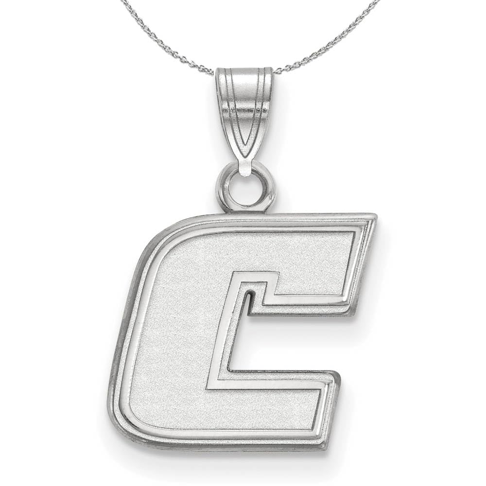 The Black Bow Sterling Silver UTC Small 'C' Necklace - Perfect for Graduation Gifts & Campus Spirit