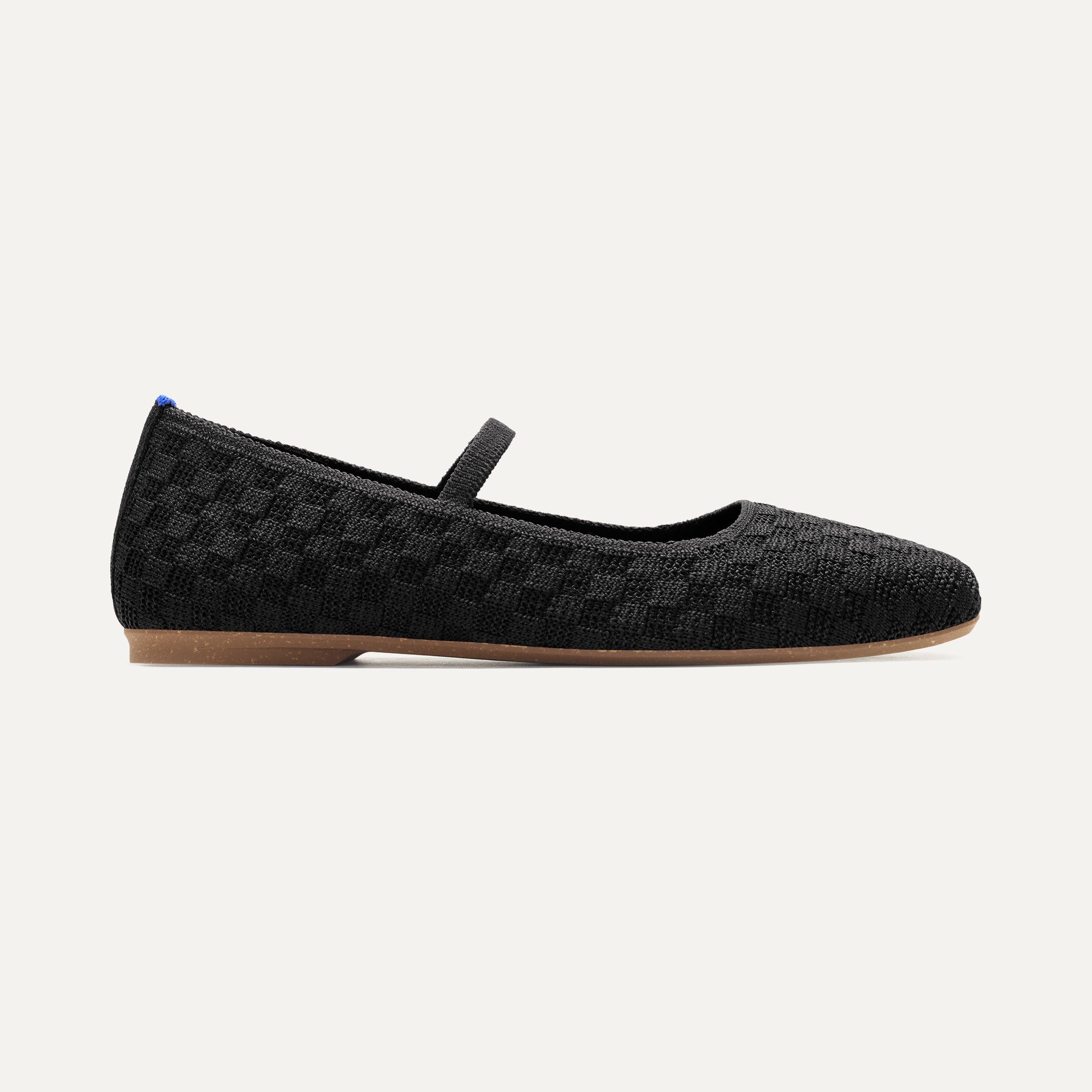 Max Square Mary Jane Shoes - Black Sand | Comfortable & Stylish Women's Flats for Work, Casual & Party Wear