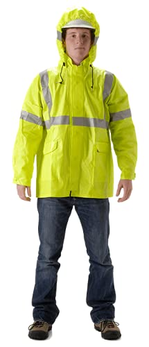 NASCO TALL ArcLite High Visibility Long Bib Overalls with Fly Front - ANSI Class 2/3 Certified Work Pants for Construction, Road Work & Safety Professionals