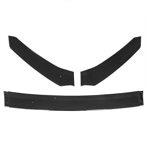 HFP Style Front Lip Spoiler for 2017-2021 Honda Civic 5DR Hatchback & SI - 3 Piece Set - Enhance Your Car's Sporty Look for Street Racing & Car Shows