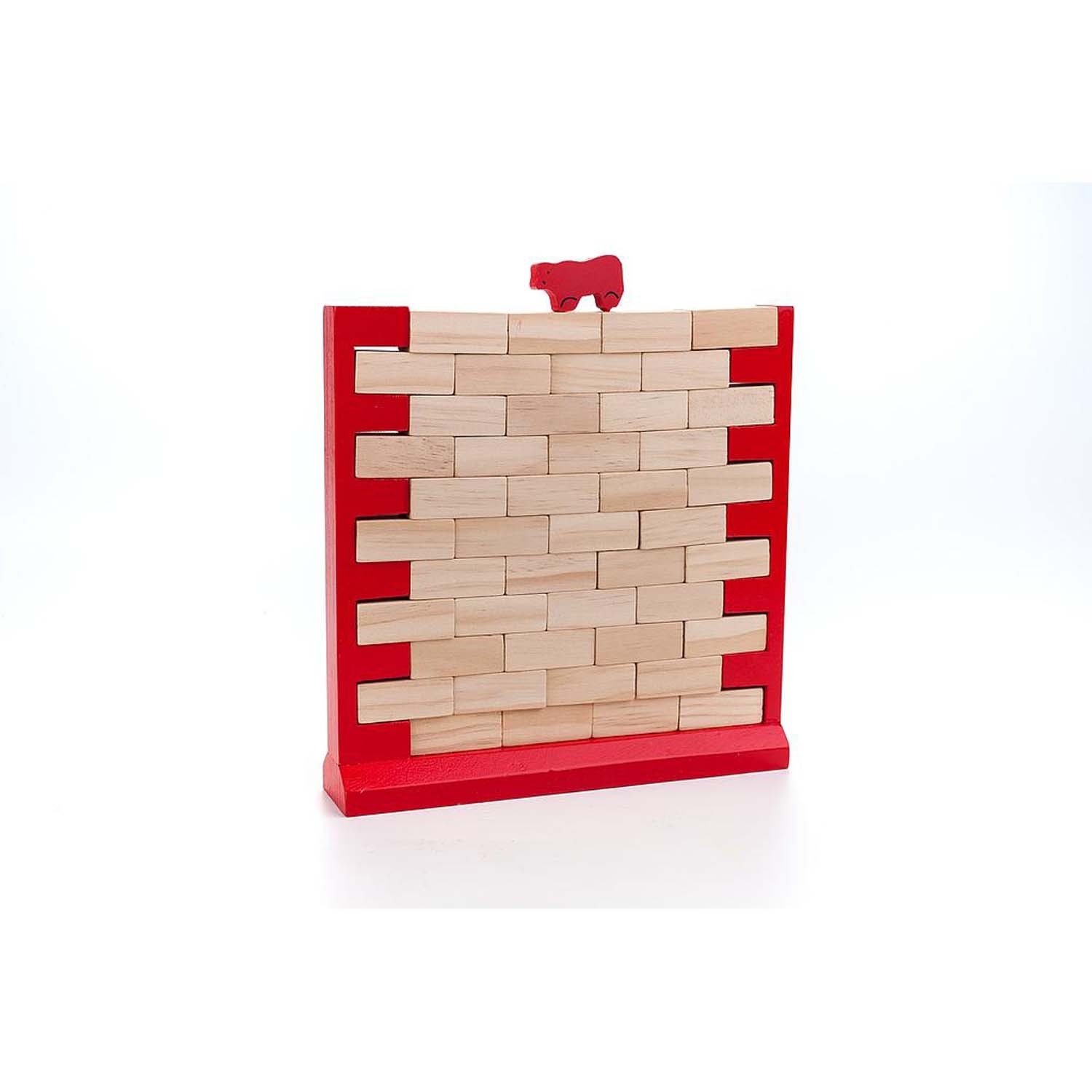 Engelhart Wooden Board Game - Wobble Falling Wall Balance Game for Family Fun, Kids & Adults - Perfect for Parties, Family Gatherings & Indoor Activities - 340913