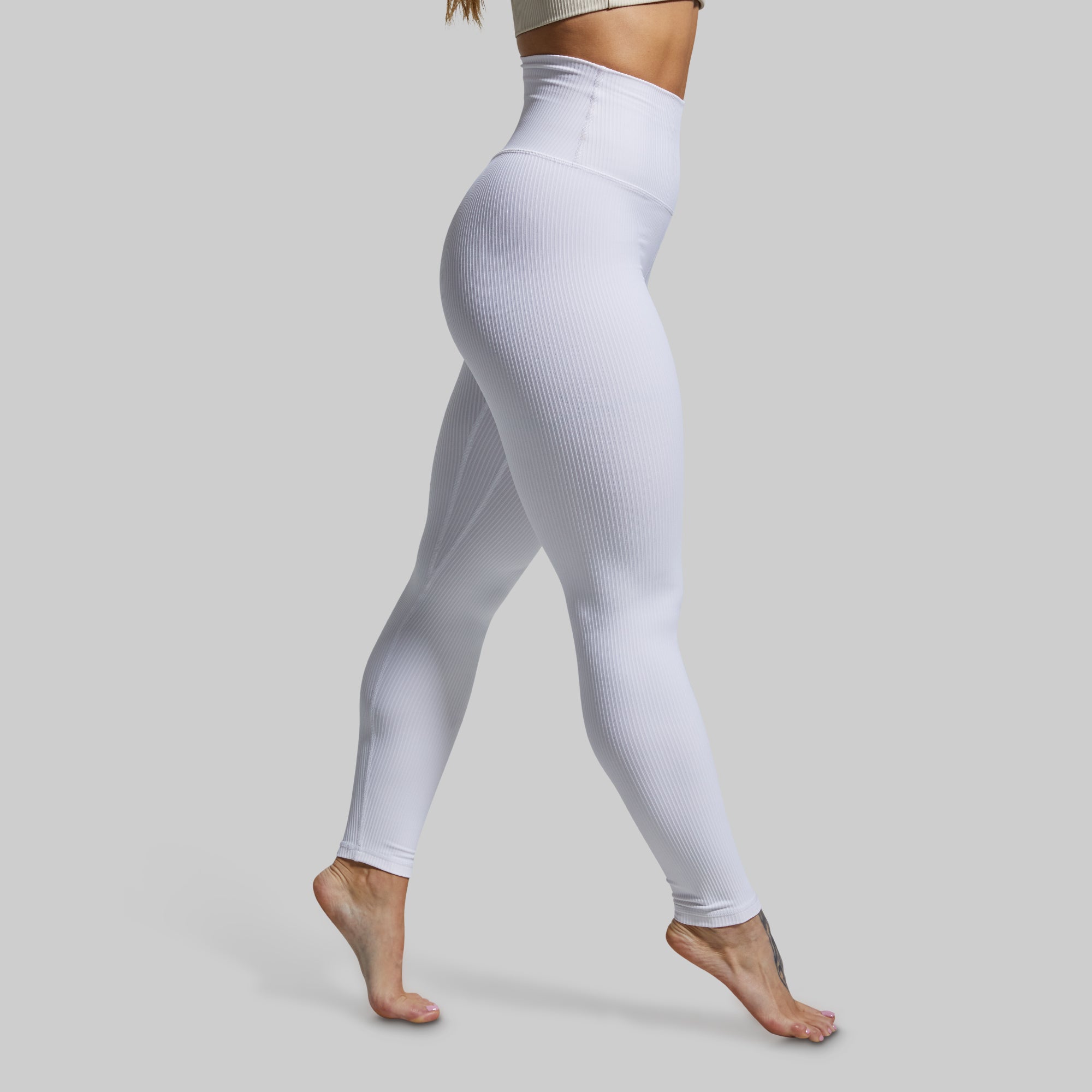 Limitless High-Waist Yoga Leggings for Women - White - Perfect for Yoga, Running, Gym & Everyday Wear