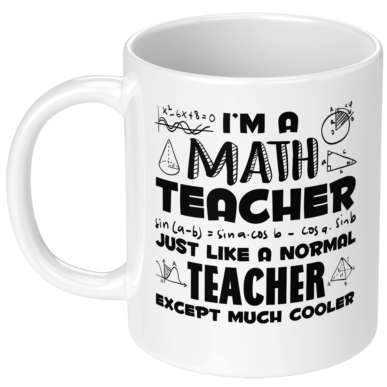 Funny Math Teacher Coffee Mug 11oz - Perfect Gift for Educators & Coworkers - Birthday & Appreciation Week