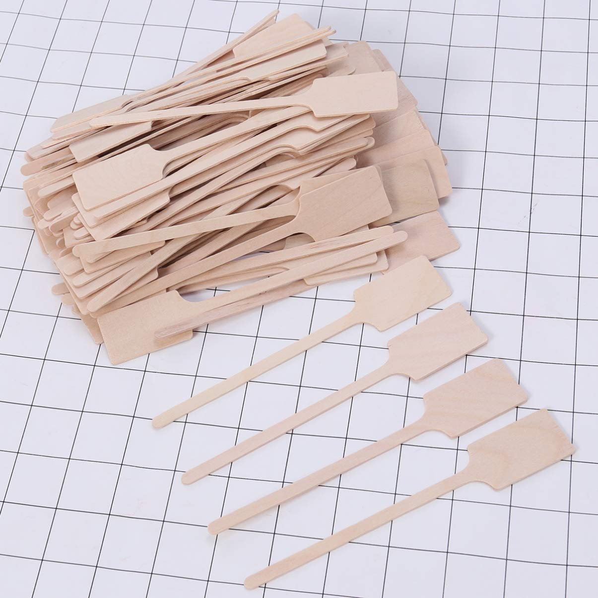 100pcs Wooden Coffee Stir Sticks - Natural Wood Stirrers for Hot & Cold Drinks - Perfect for Coffee, Tea, Cocktails & Baking (6 inch) | Eco-Friendly Disposable Stirring Rods for Home, Office & Cafes