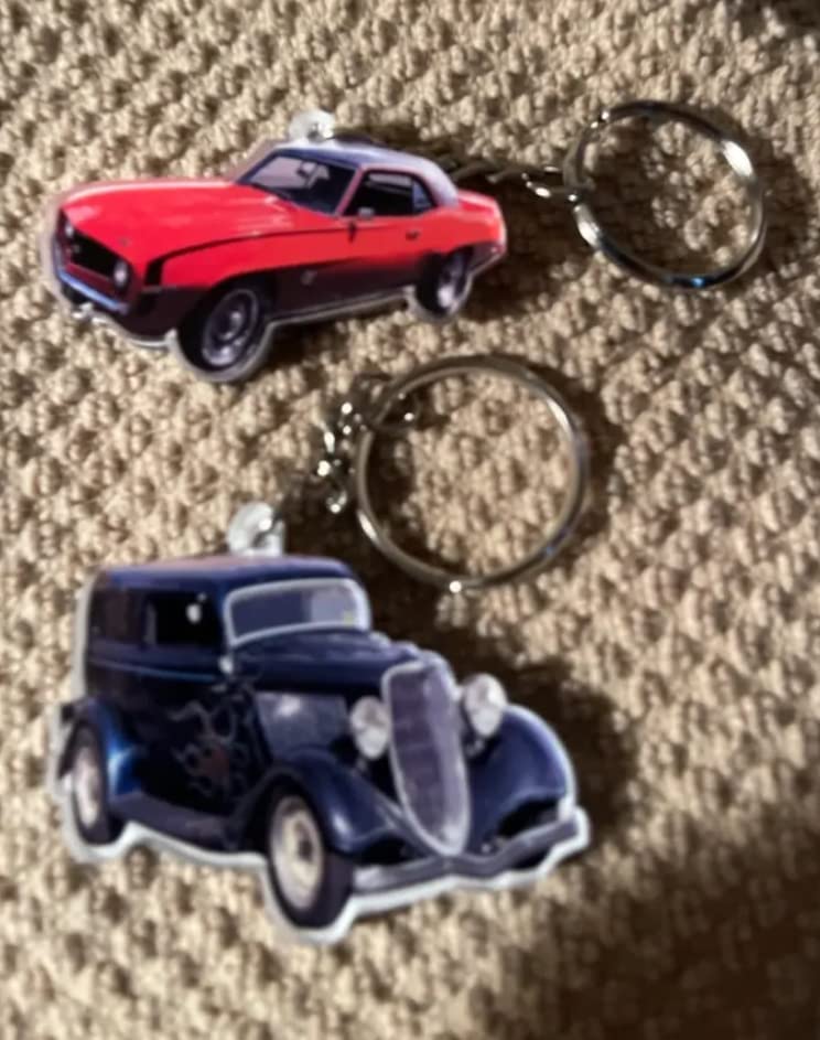 Custom Motocross Photo Keychain - 2x2 Acrylic Personalized Gift for Dirt Bike Riders - Perfect for Christmas, Father's Day & Racing Enthusiasts - Ideal for Motorcycle Keys, Backpacks & Race Day Accessories